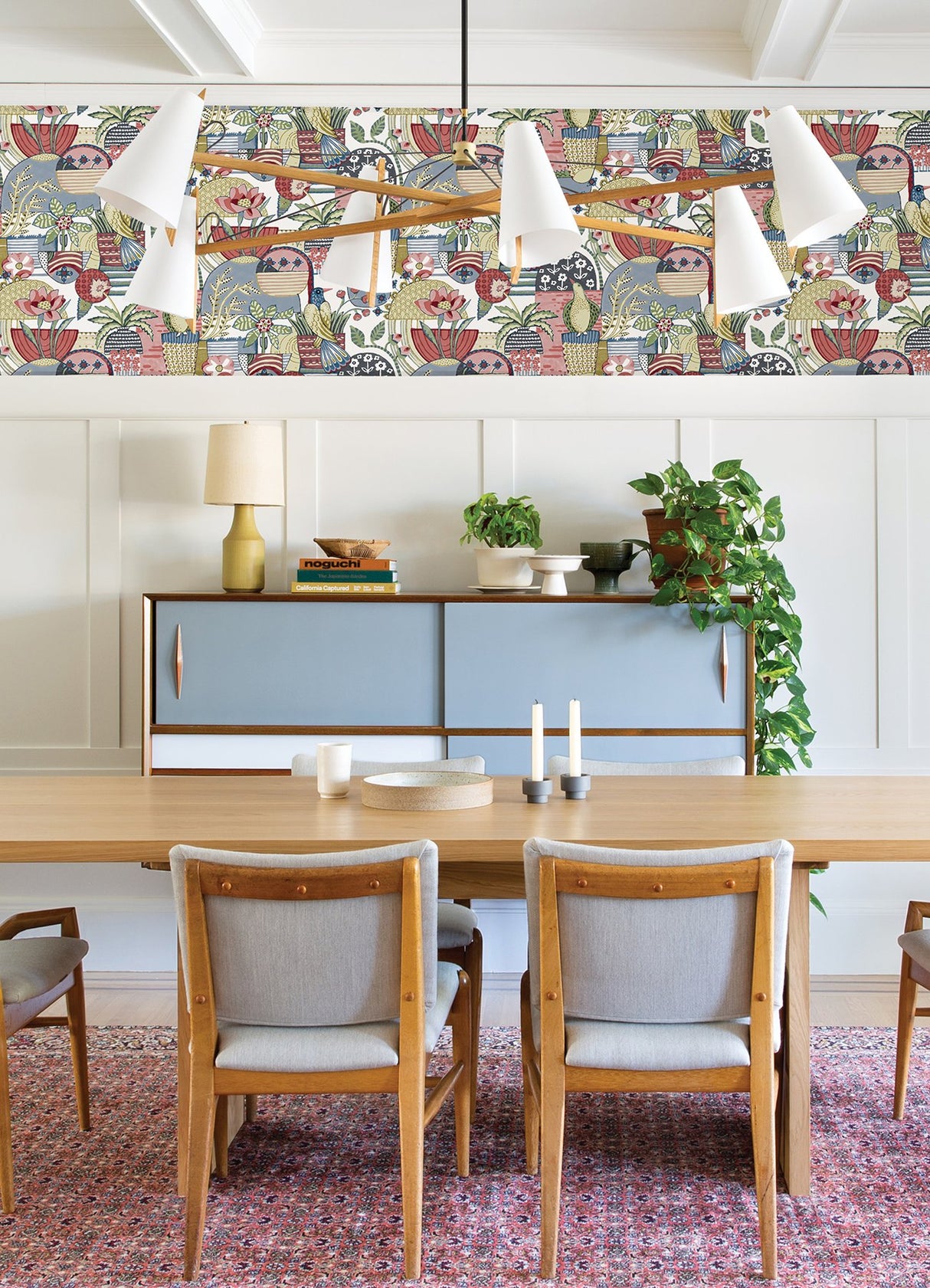 Fika Rose Blissful Birds & Blooms Wallpaper with Eclectic Botanical Novelty Pattern - A-Street Prints 4066-26557