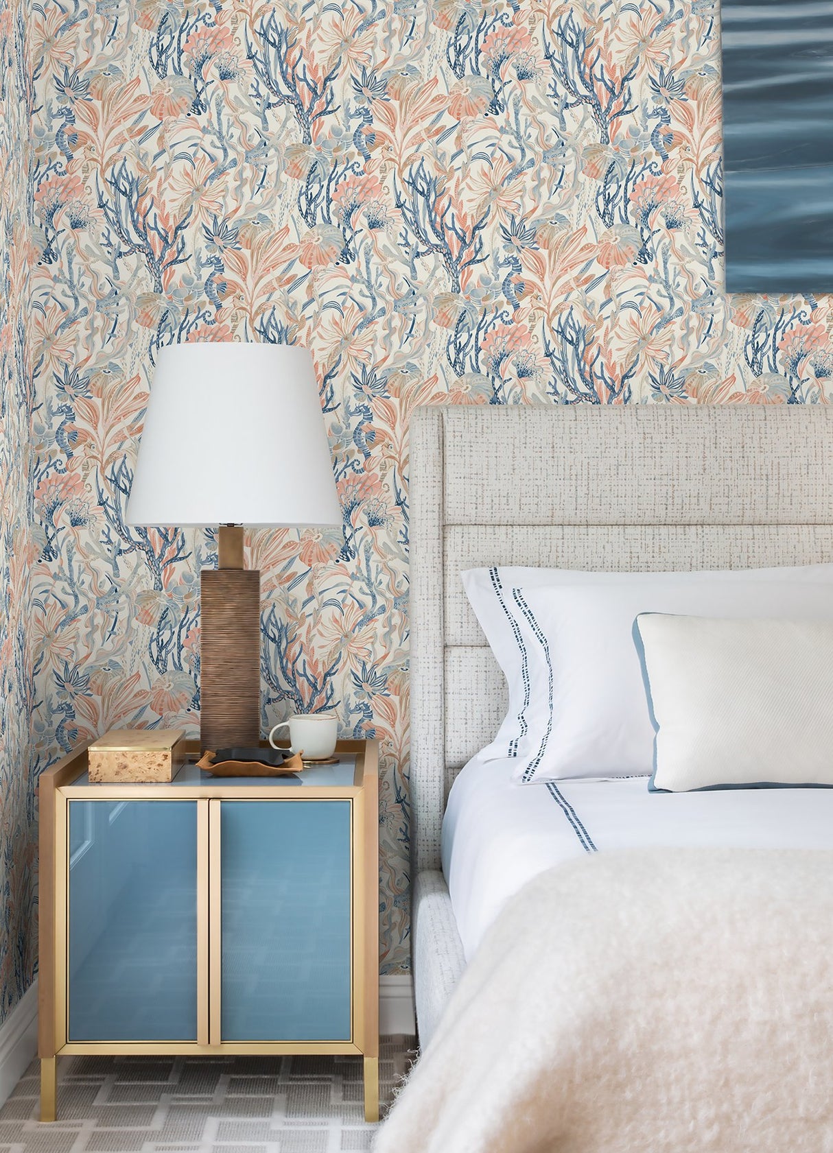 Kelp Garden Coral Tropical Reef Wallpaper with Coastal Underwater Motif - Chesapeake 4071-71000