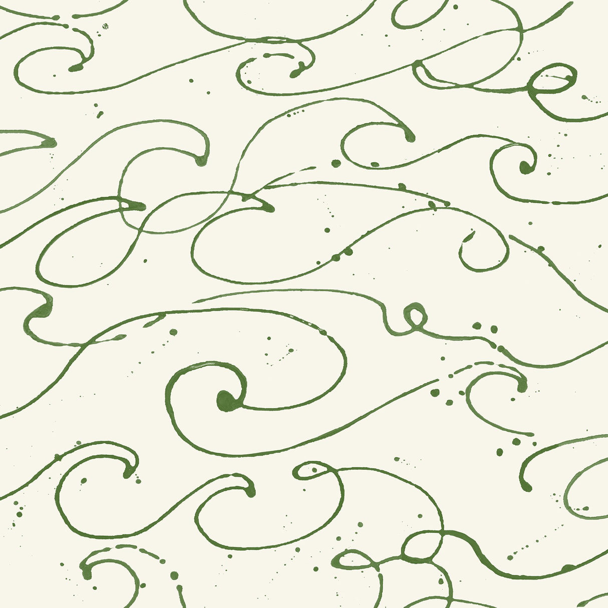 Kuroshio Green Ocean Wave Wallpaper with Abstract Coastal Motif - Chesapeake 4071-71006