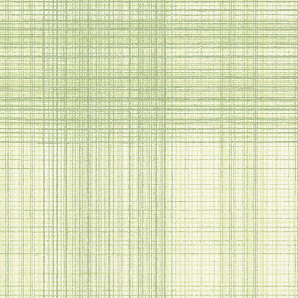 Madras Green Plaid Wallpaper with Fabric & Woven Textures Pattern, Coastal Style - Chesapeake 4071-71042