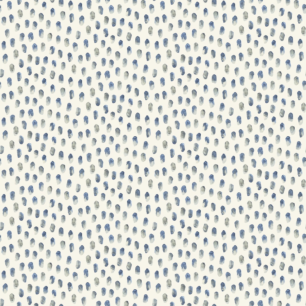 Sand Drips Blue Painted Dots Wallpaper with Abstract Coastal Motif - Chesapeake 4071-71060