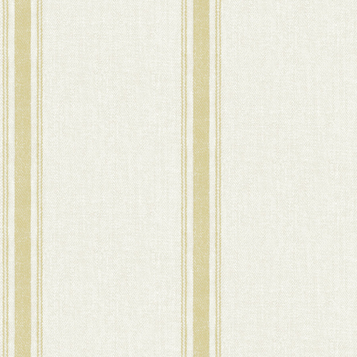 Linette Wheat Fabric Stripe Wallpaper with Country Fabric & Woven Textures Pattern - Chesapeake 4072-70069