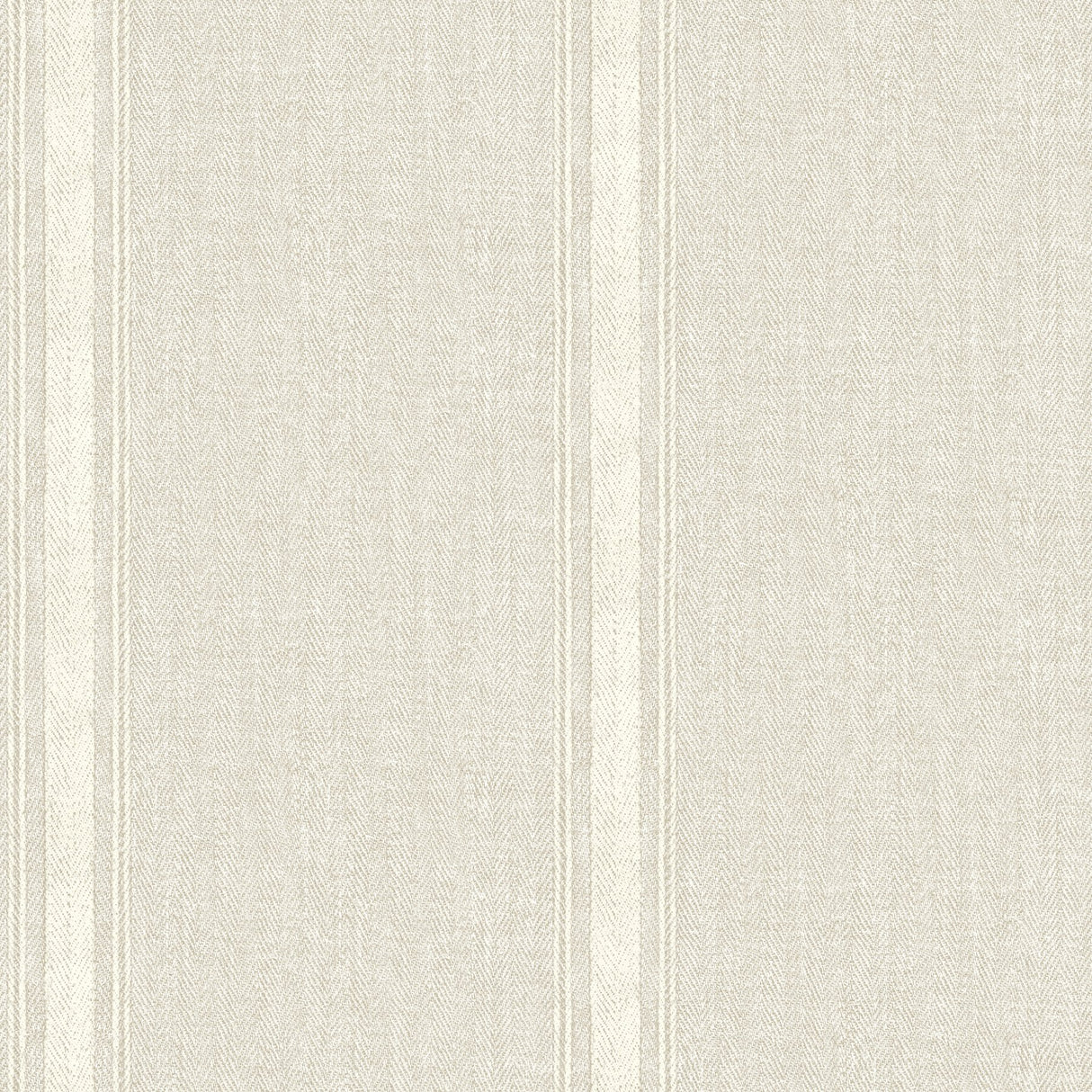 Linette Beige Fabric Stripe Wallpaper with Fabric & Woven Textures Country Style - Chesapeake 4072-70070