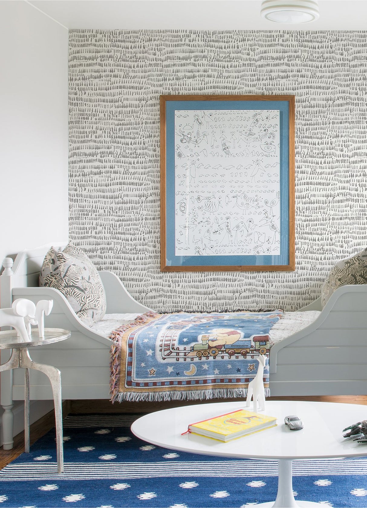Runes Grey Brushstrokes Grey Wallpaper with Abstract Modern Brushstroke Pattern - A-Street Prints 4081-24355