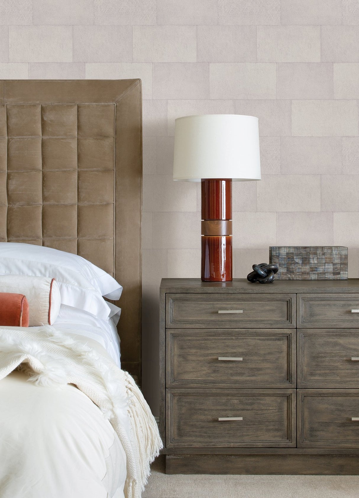 Lyell White Stone Textured Wallpaper with Stone Look Pattern - Advantage 4082-382012