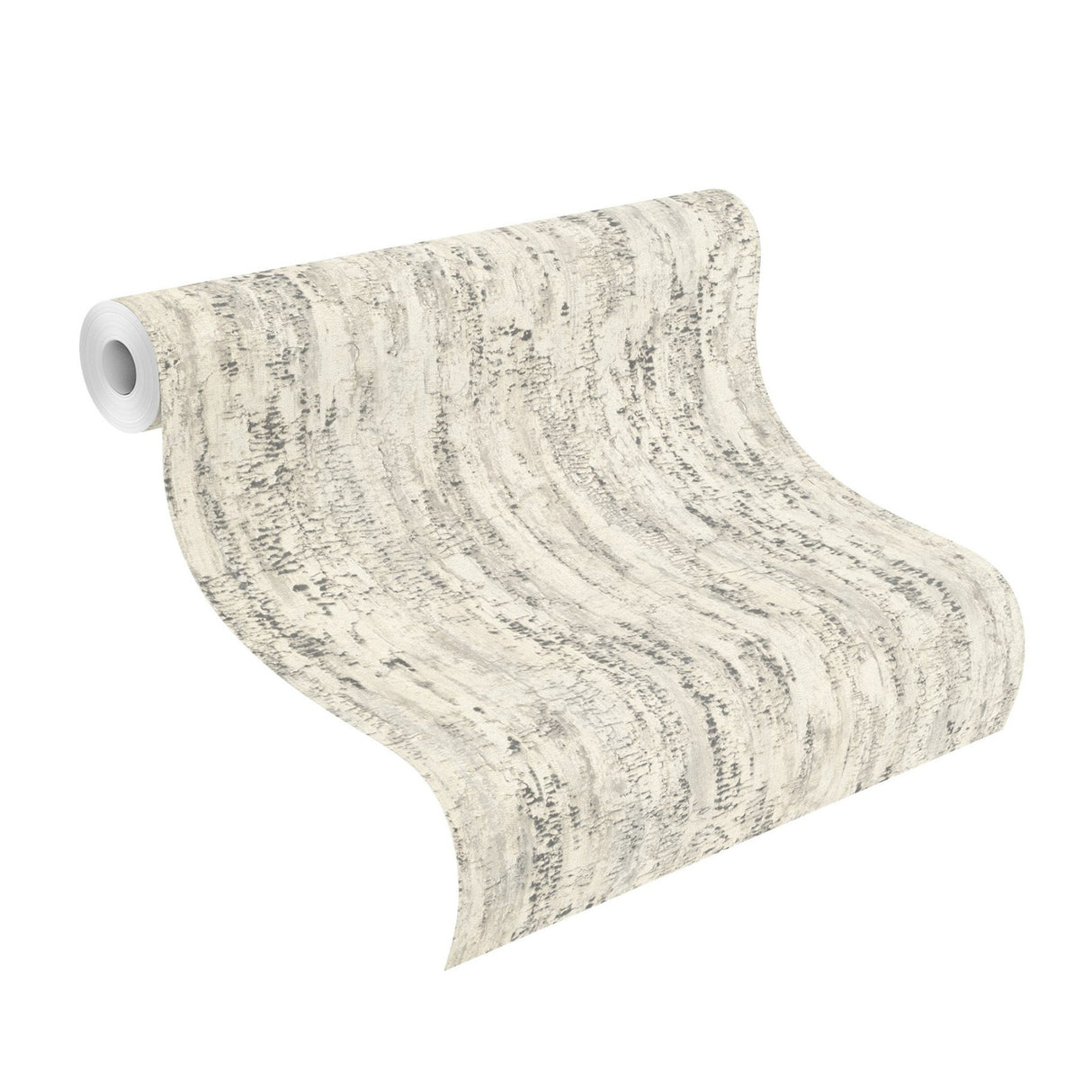 Colm Charcoal Birch Wallpaper with Modern Abstract Botanical Birch Bark Motif - Advantage 4096-554045