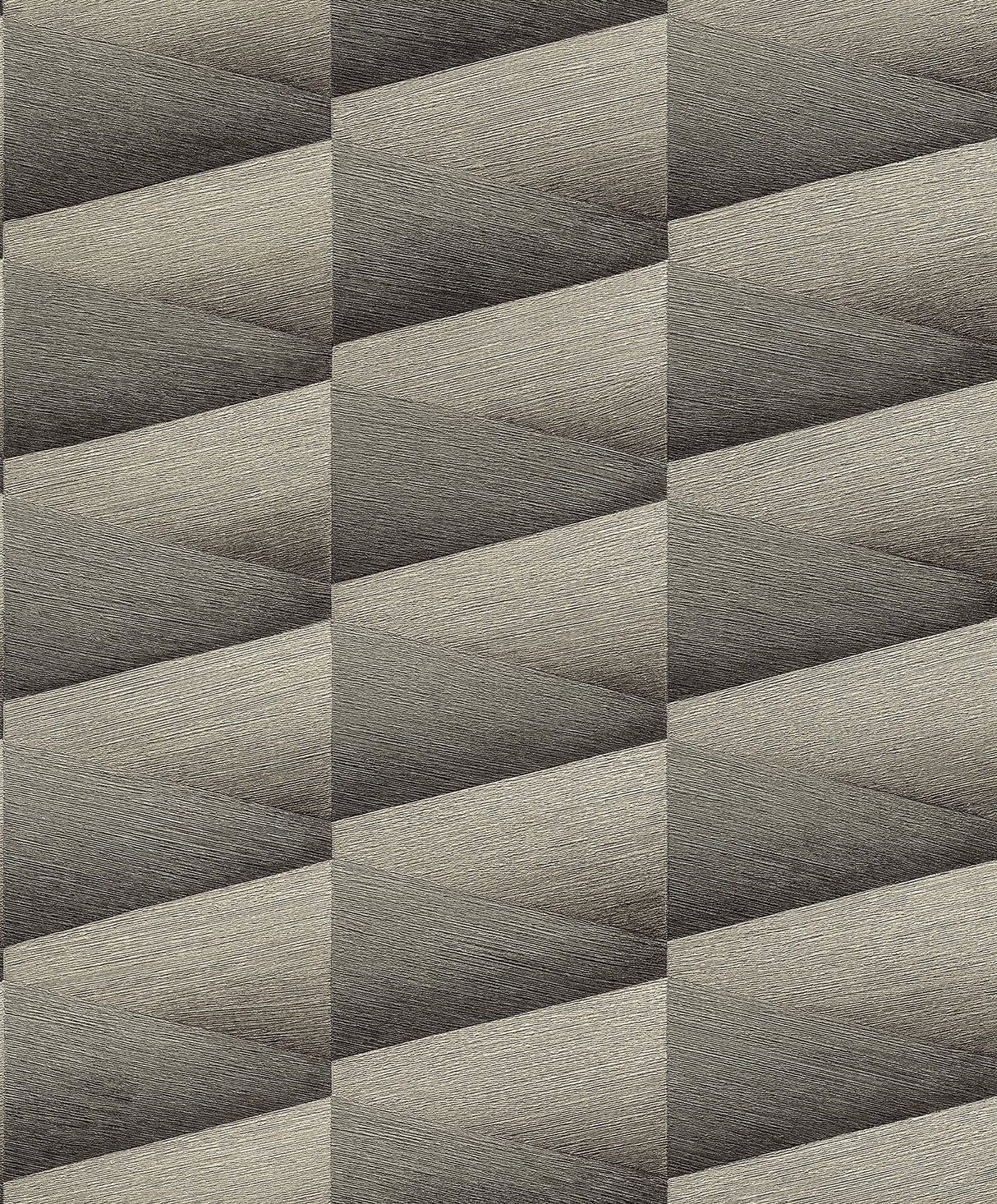 Shae Dark Grey Geo Wallpaper with Modern Geometric Textured Pattern - Advantage 4096-554663