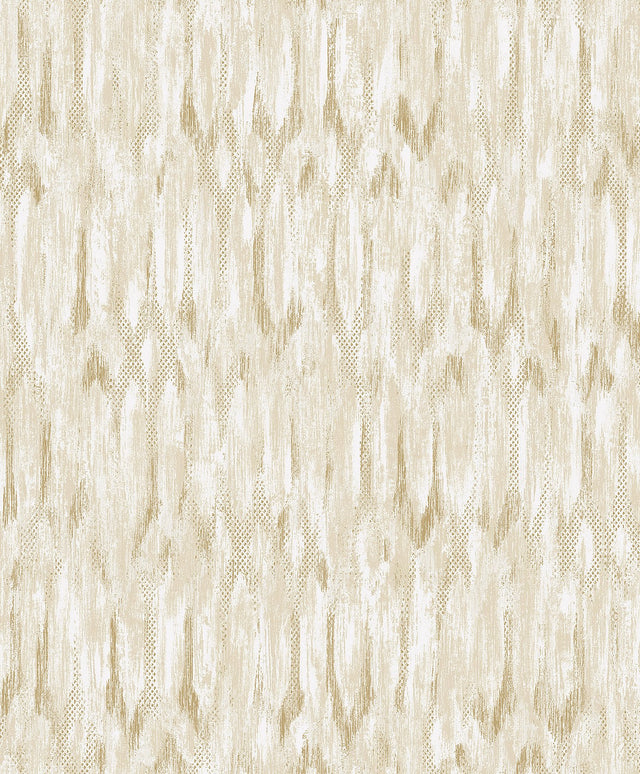 Kintana Gold Abstract Trellis Wallpaper with Metallic Raised Ink Glam Graphics Pattern - A-Street Prints 4105-86604
