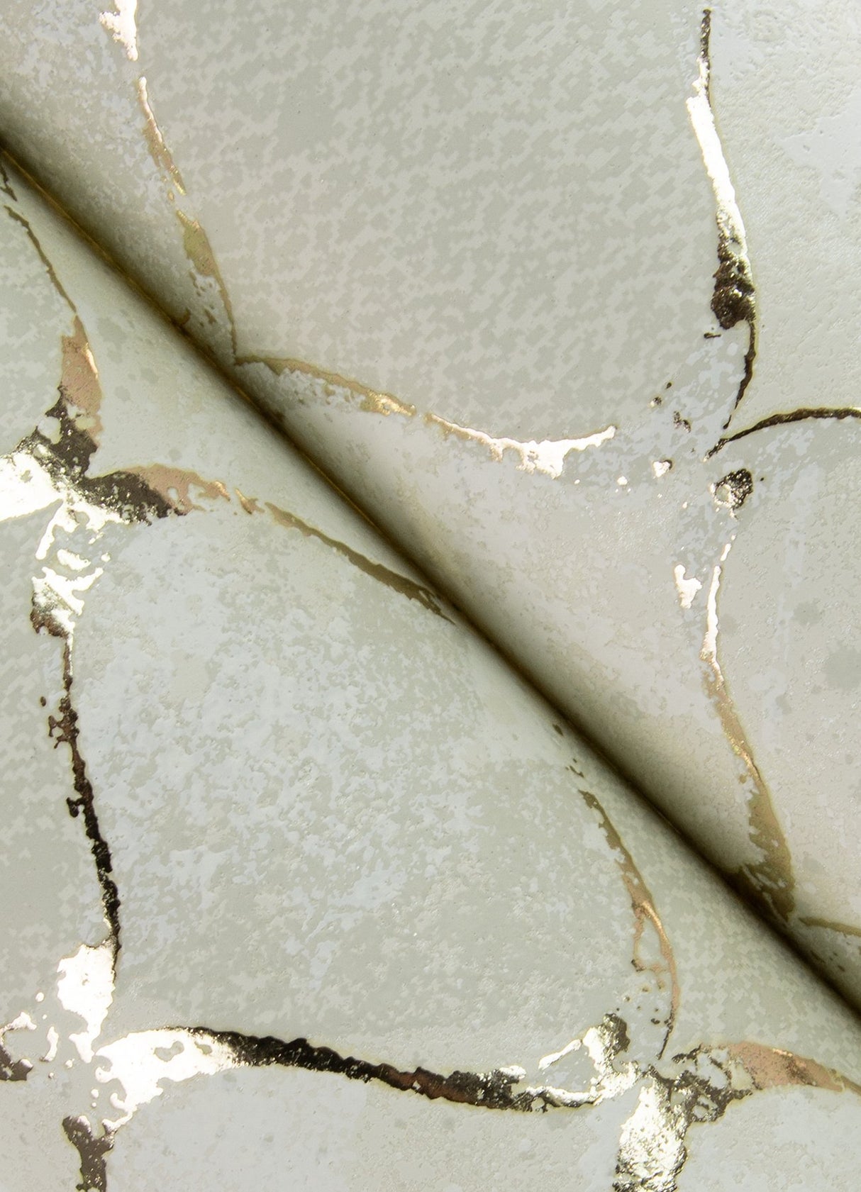 Pilak Gold Ogee Tile Wallpaper with Metallic Geometric Pattern - A-Street Prints 4105-86609