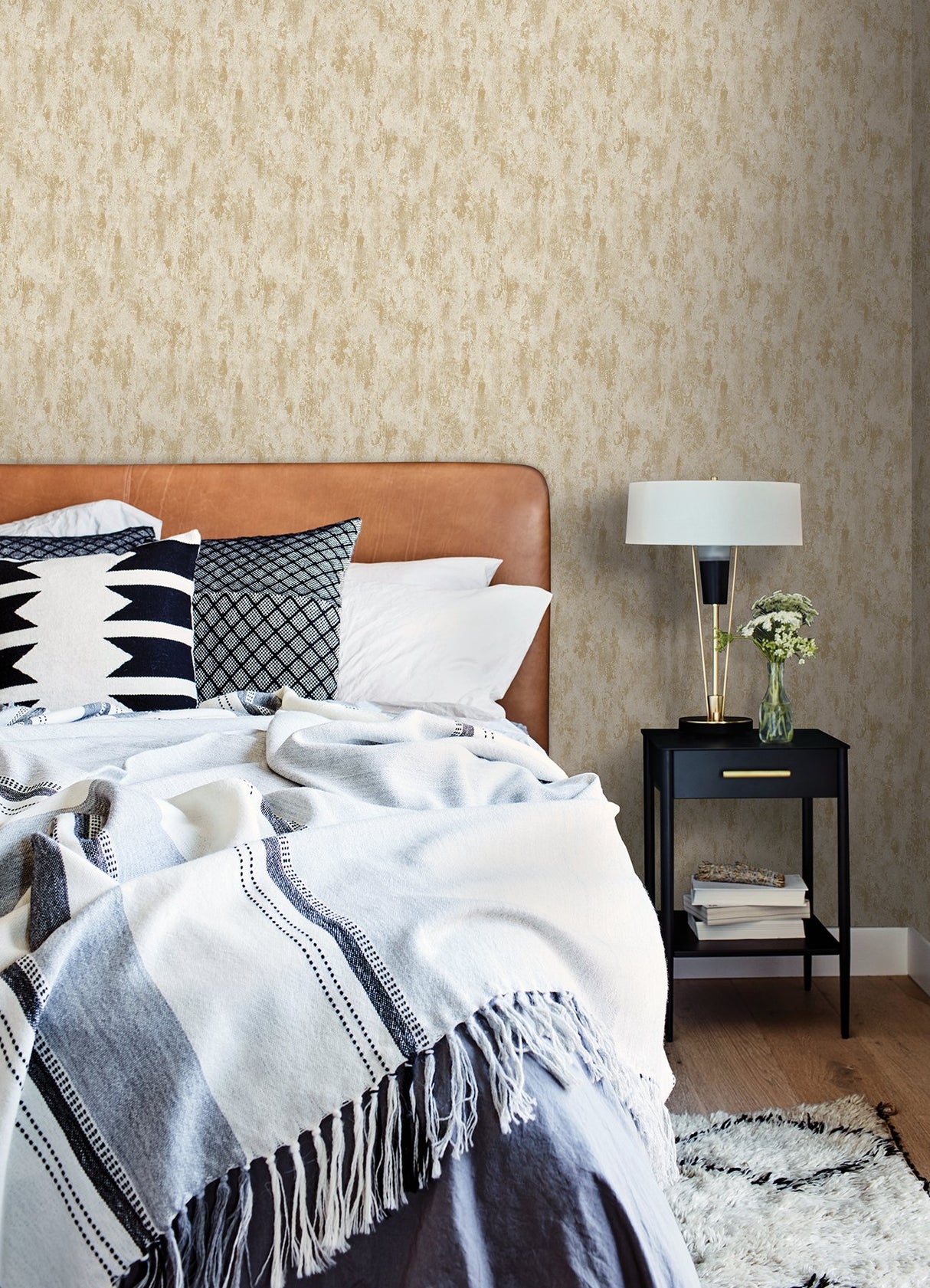 Diorite Gold Splatter Wallpaper with Distressed Textures, Metallic Raised Ink - A-Street Prints 4105-86640