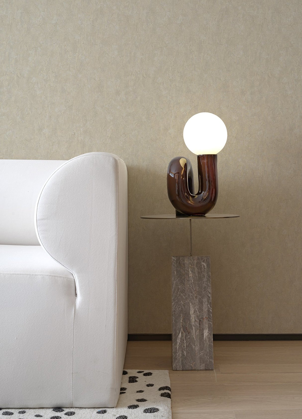 Pliny Off White Distressed Texture Wallpaper with Metallic Raised Ink Textured Abstract - A-Street Prints 4105-86646