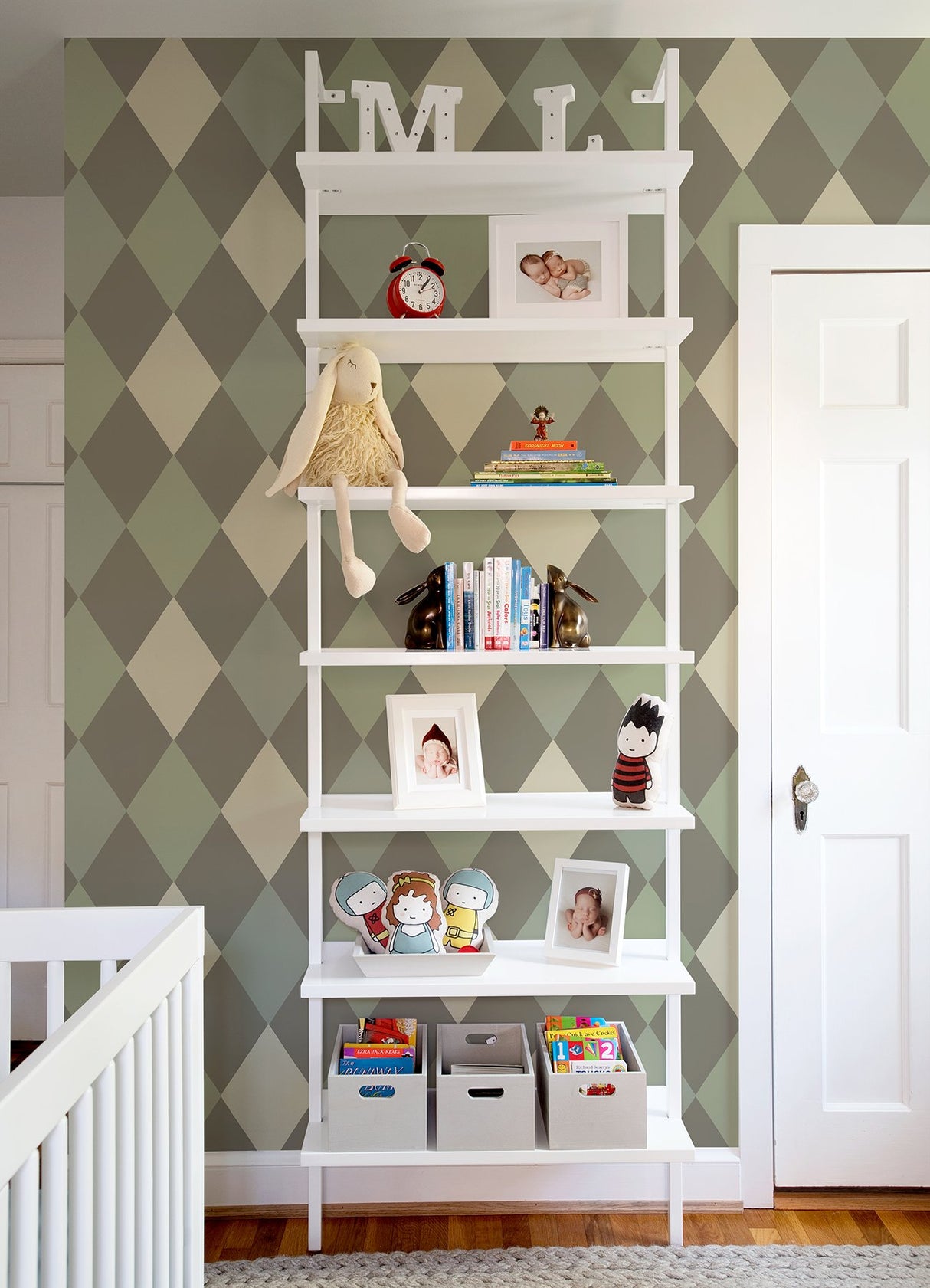 Kalas Olive Diamond Wallpaper with Geometric Diamond Pattern, Feature Wall Style - A-Street Prints 4111-63028