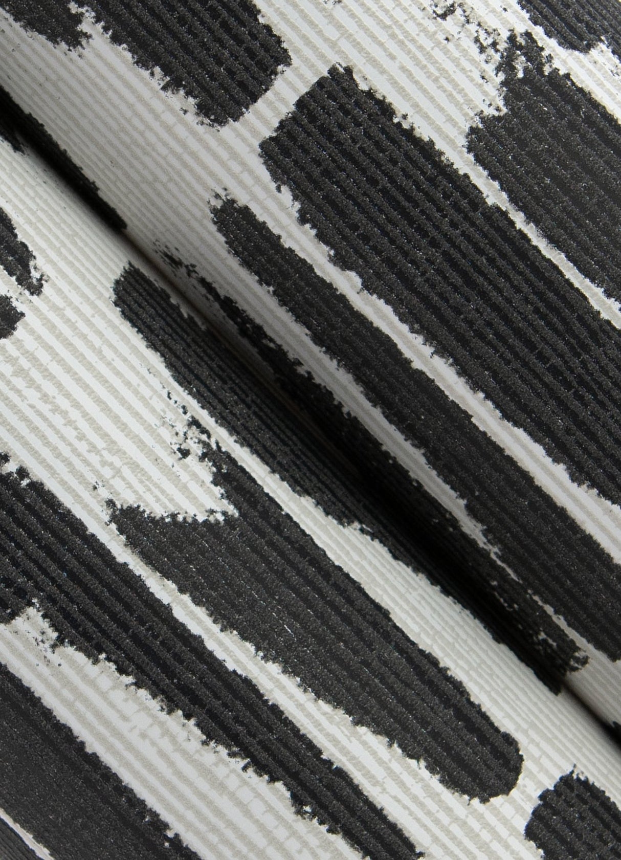 Myrtle Black Abstract Stripe Wallpaper with Modern Abstract Pattern, Raised Ink Texture - A-Street Prints 4120-26841