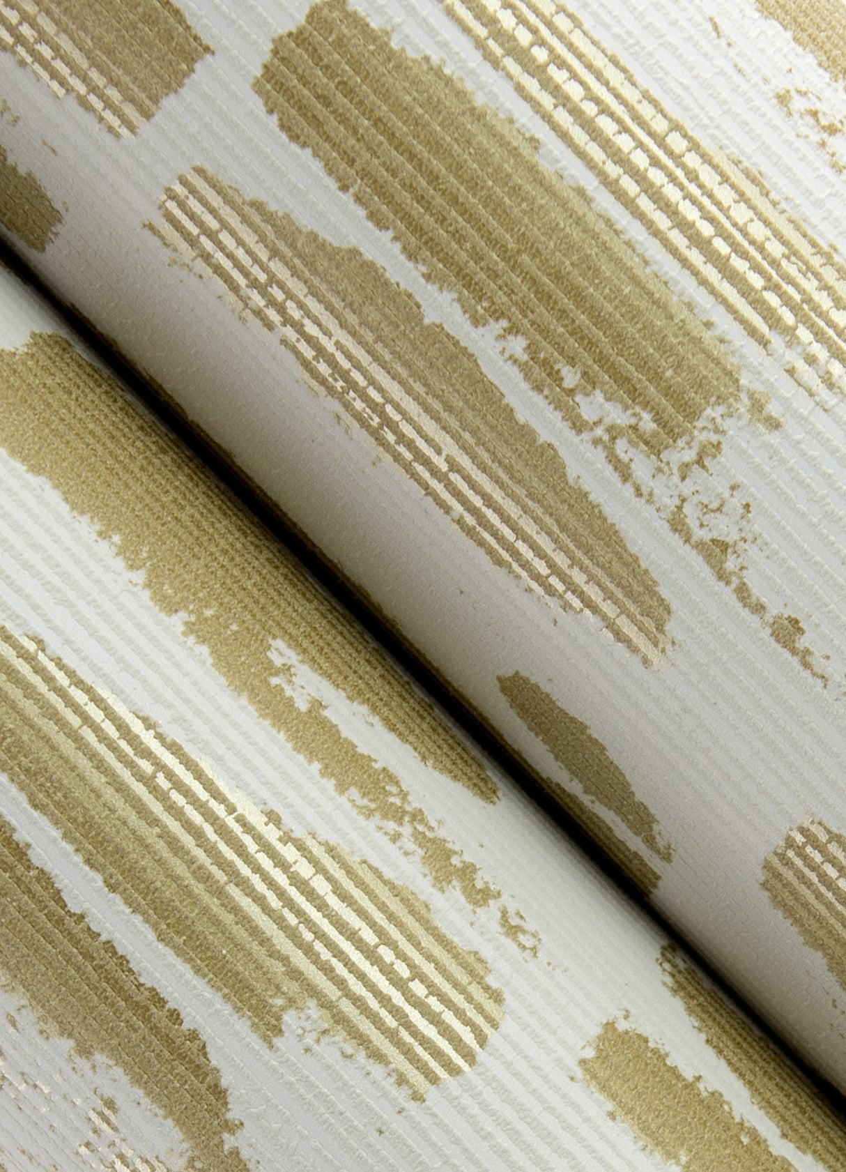 Myrtle Gold Abstract Stripe Textured Wallpaper - A-Street Prints 4120-26842