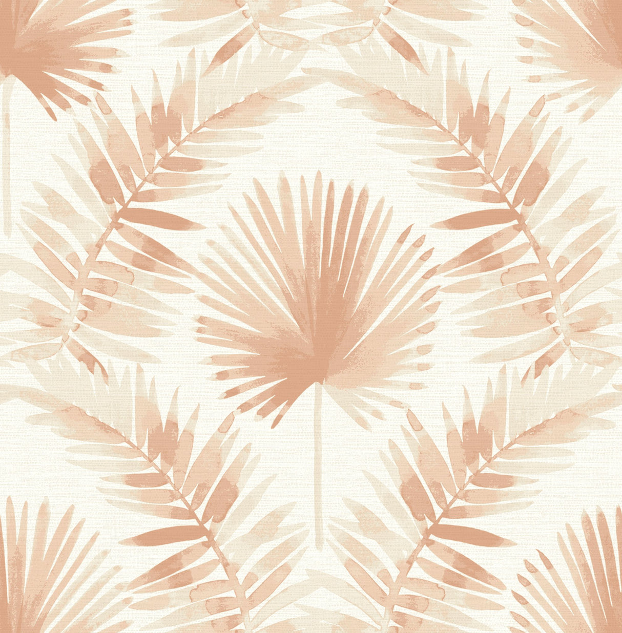 Calla Rust Painted Palm Wallpaper with Coastal Botanical Style - Brewster 4121-26914