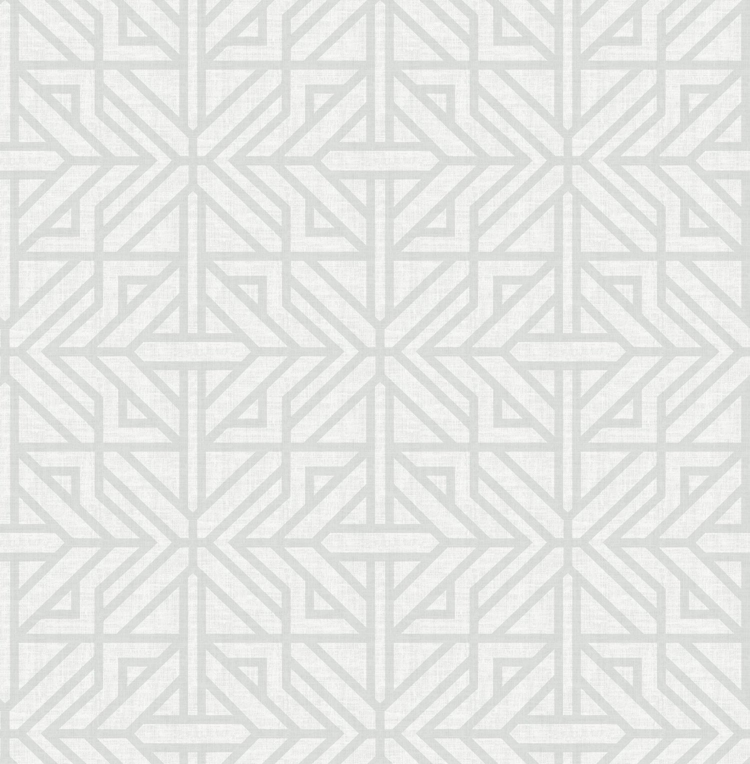 Hesper Grey Geometric Wallpaper with Linen-Texture Look - A-Street Prints 4121-26931