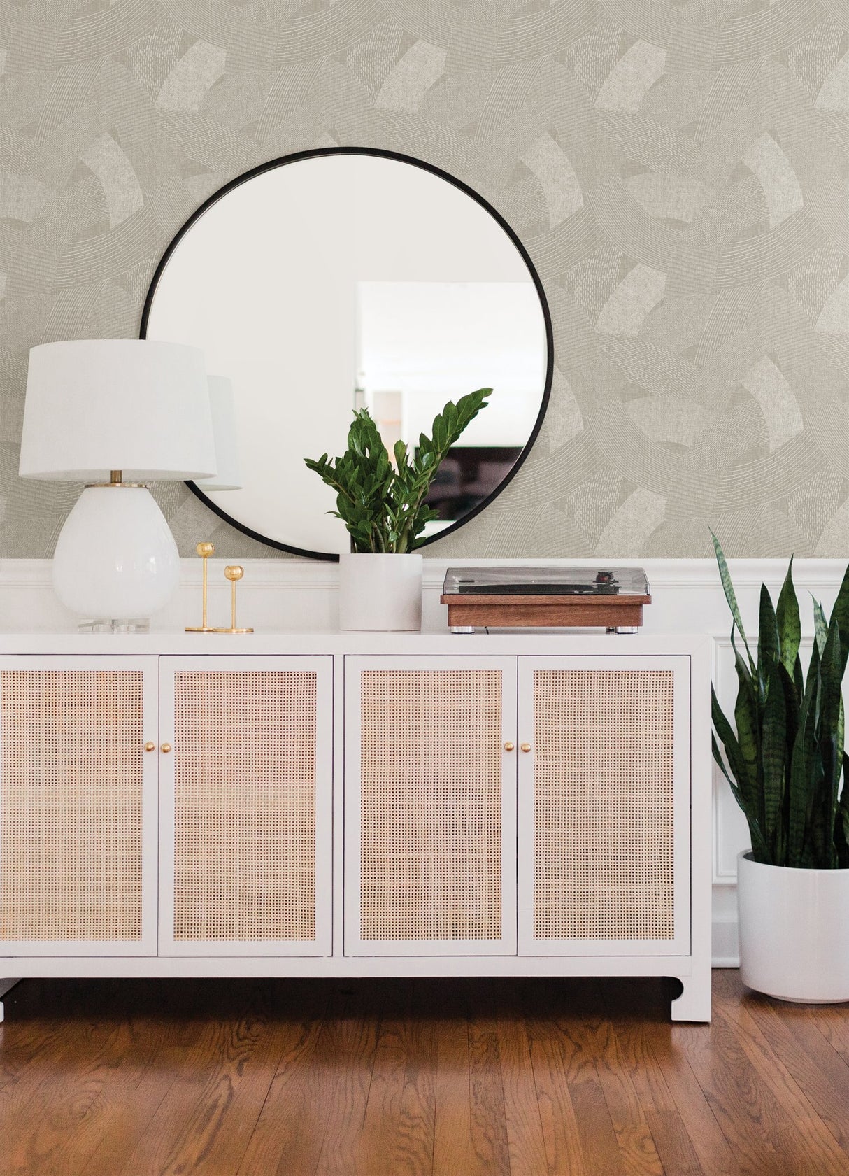 Tania Light Brown Woven Abstract Wallpaper - 4121-26933