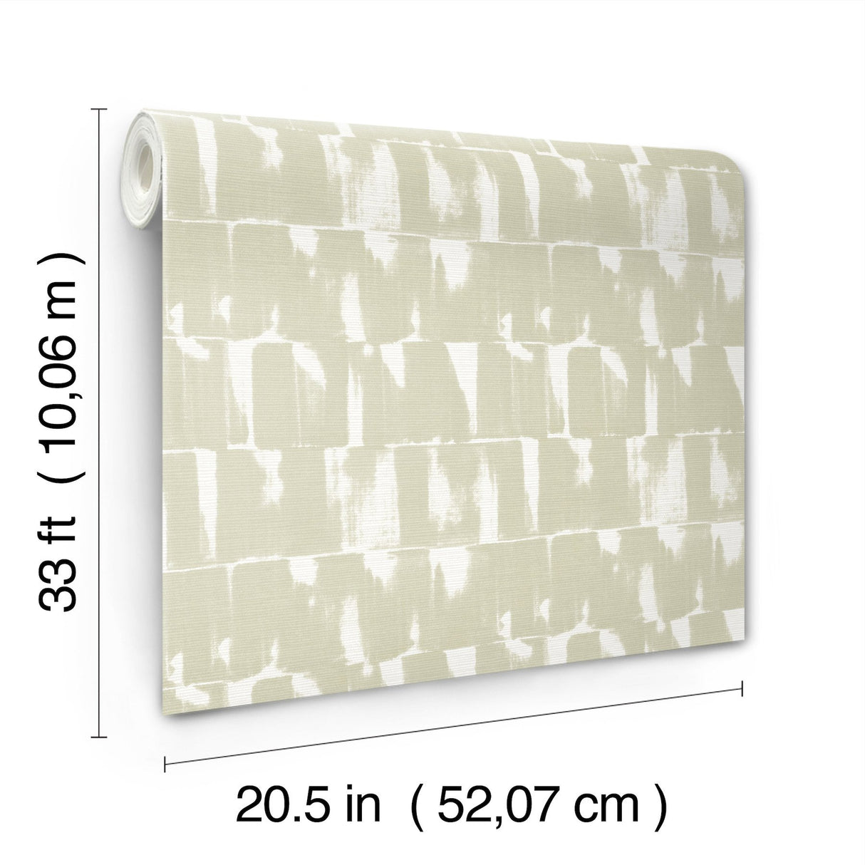 Bancroft Sage Artistic Stripe Wallpaper with Whimsical Abstract Raised Ink Texture - A-Street Prints 4122-27023