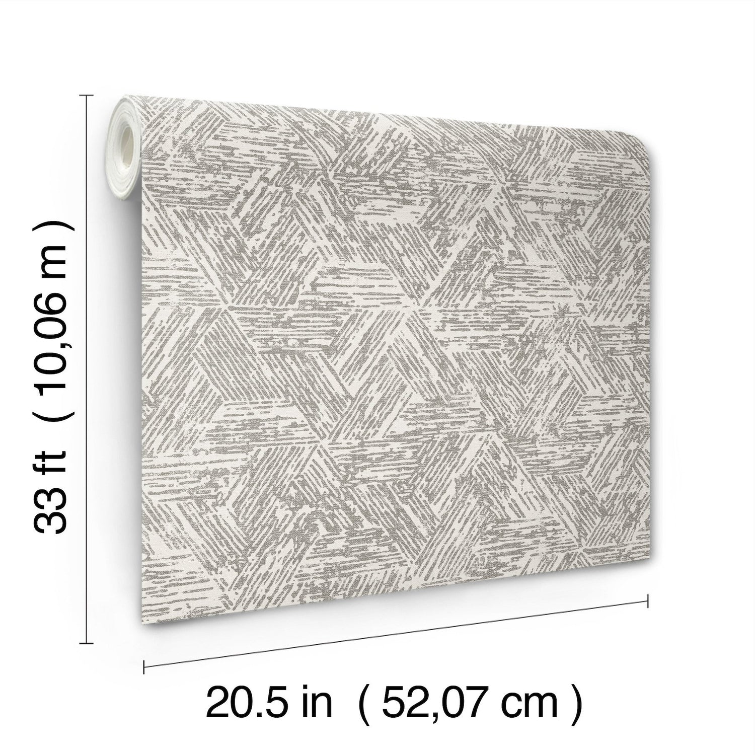 Retreat Charcoal Quilted Geometric Wallpaper with Modern Abstract Pattern - A-Street Prints 4122-27031