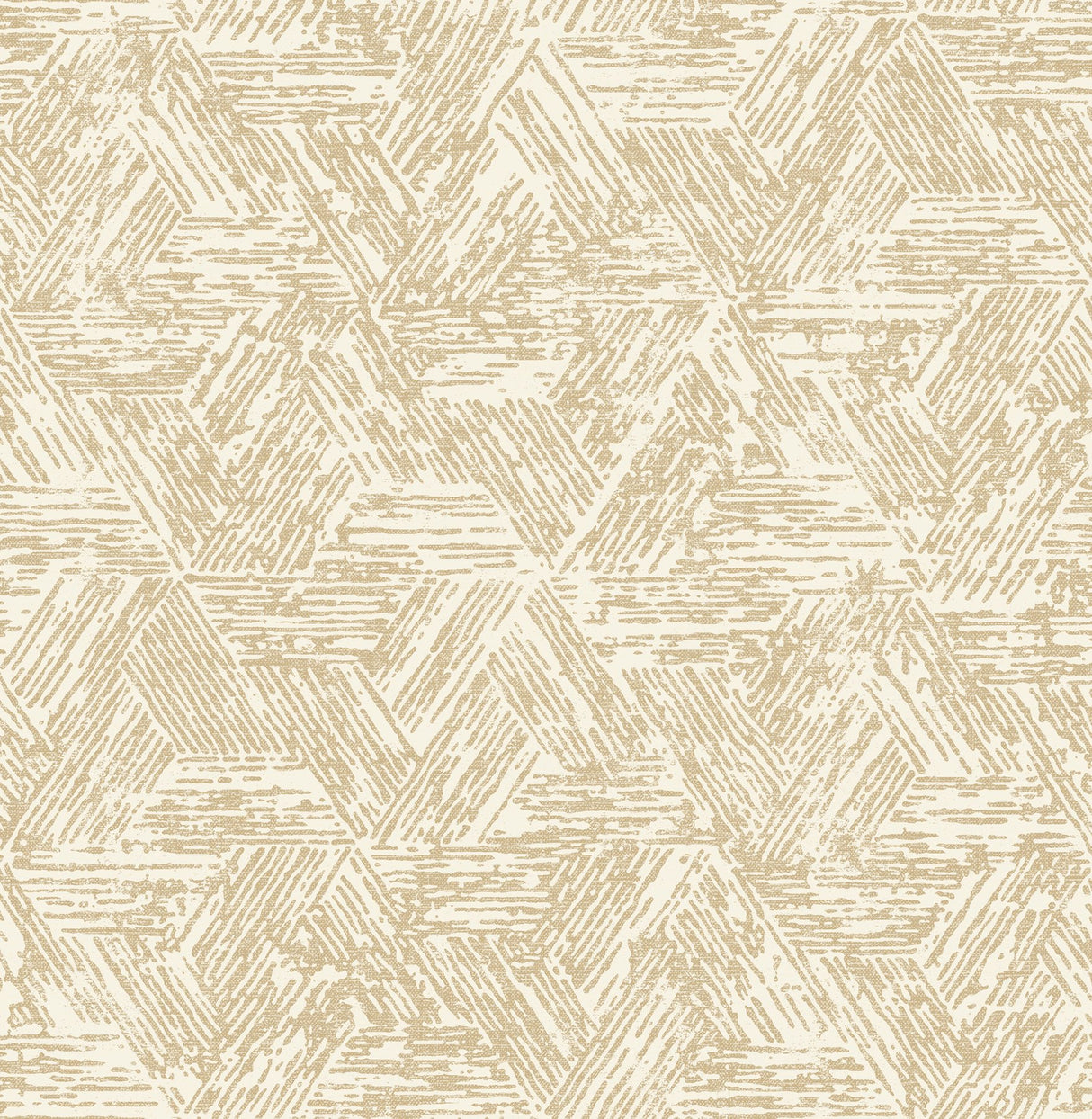 Retreat Light Brown Quilted Geometric Wallpaper with Modern Abstract Pattern - Brewster 4122-27033