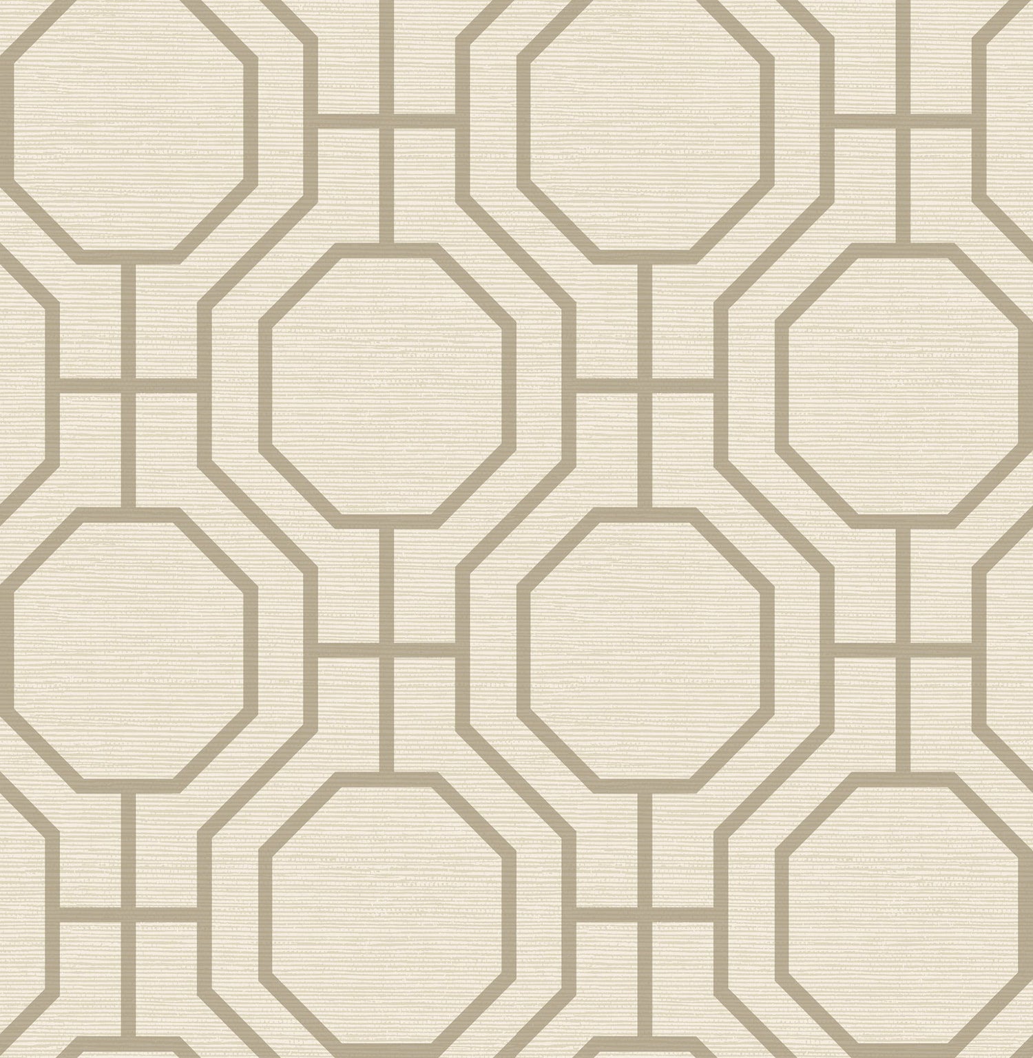 Manor Taupe Geometric Trellis Wallpaper with Modern Trellis Graphics - A-Street Prints 4122-27046