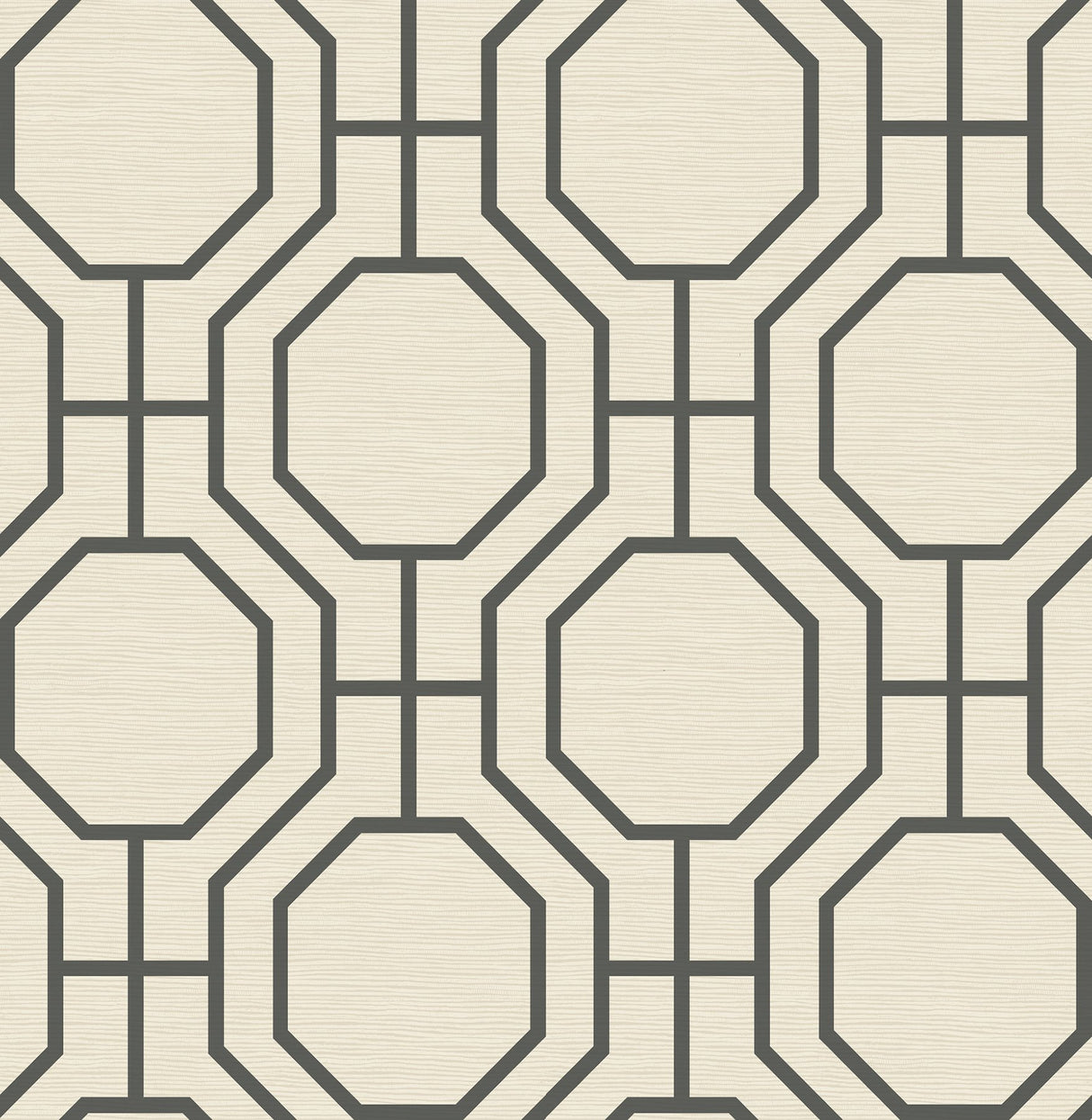 Manor Black Geometric Trellis Wallpaper with Modern Graphics Pattern - A-Street Prints 4122-27049