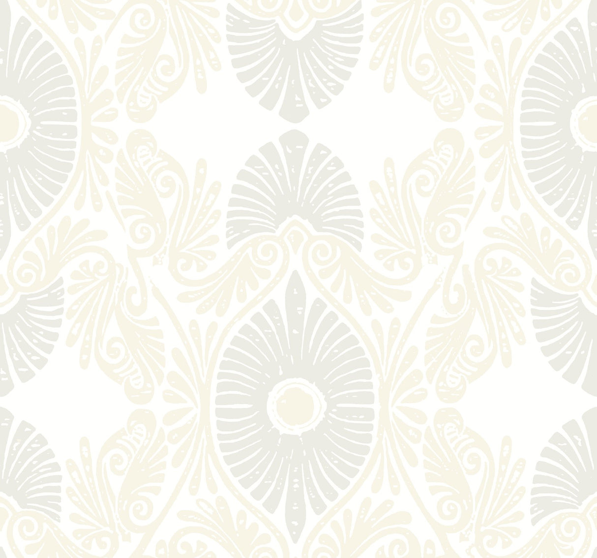 Villa Bone Embellished Ogee Wallpaper with Bohemian Graphics Pattern - A-Street Prints 4122-72402
