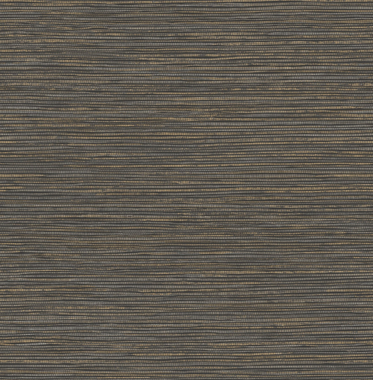Alton Black Faux Grasscloth Wallpaper with Modern Graphics Motif - Advantage 4125-26716