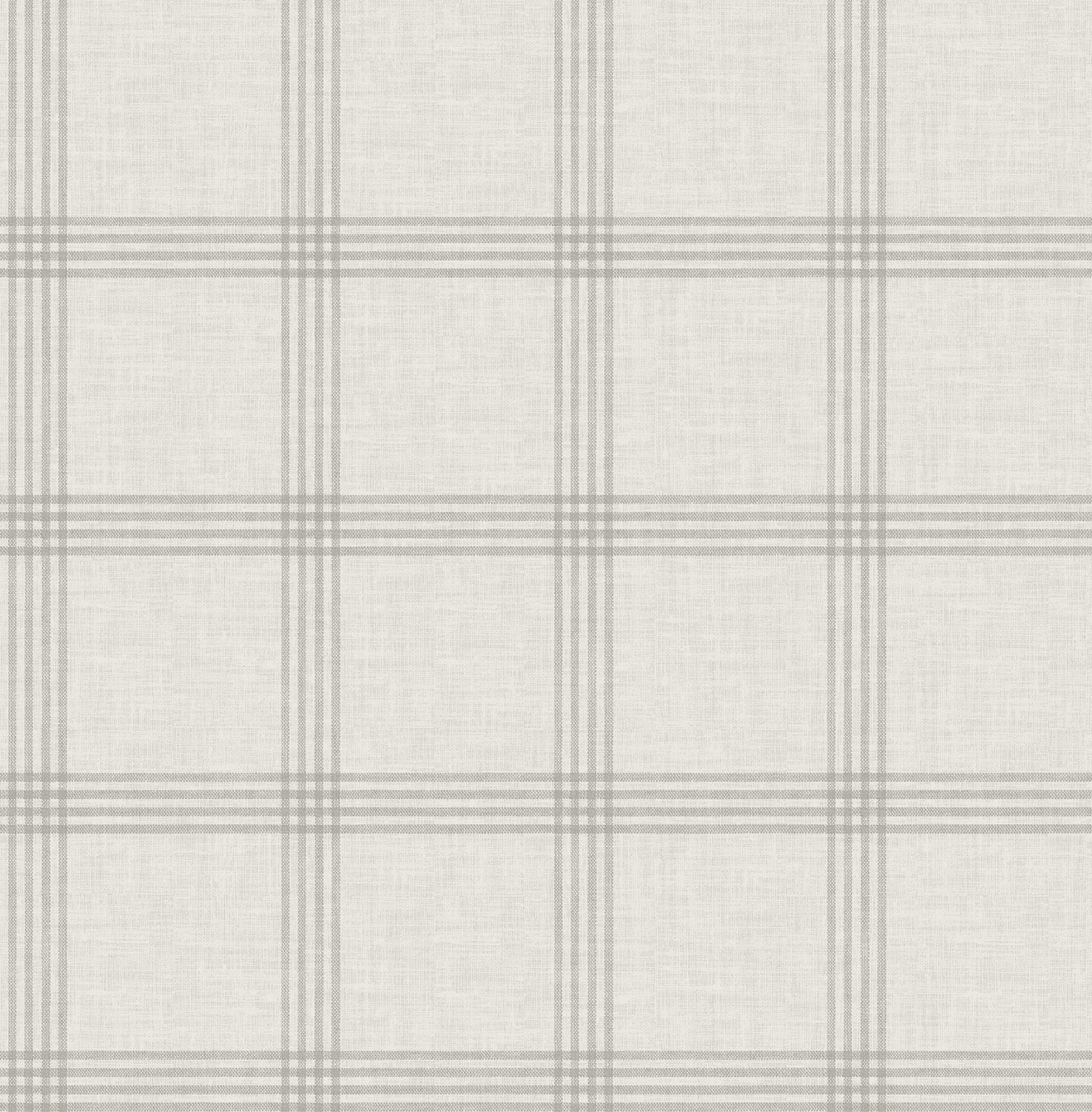 Twain Dove Plaid Wallpaper with Farmhouse Plaids Pattern - Chesapeake 4134-24478