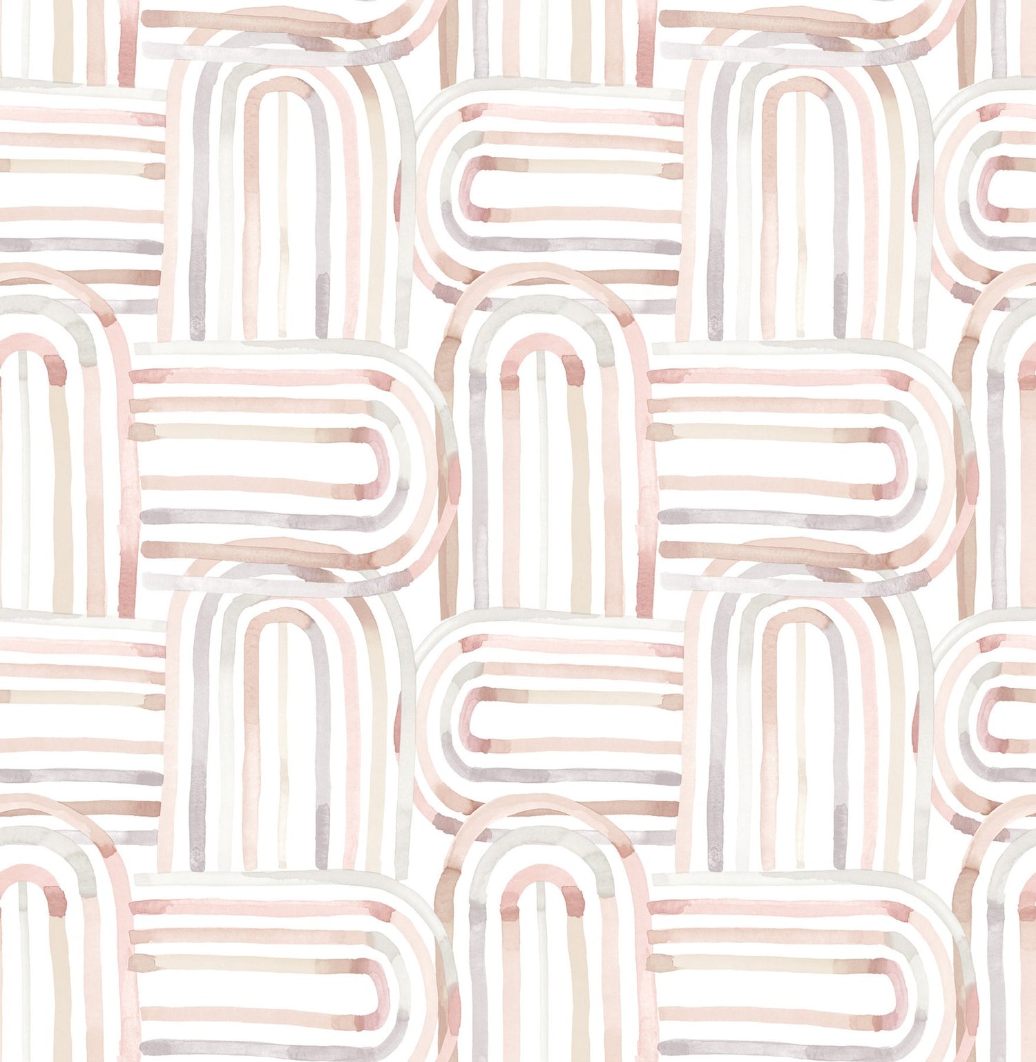 Lolly Blush Arches Wallpaper with Abstract Whimsical Pattern - A-Street Prints 4135-27271