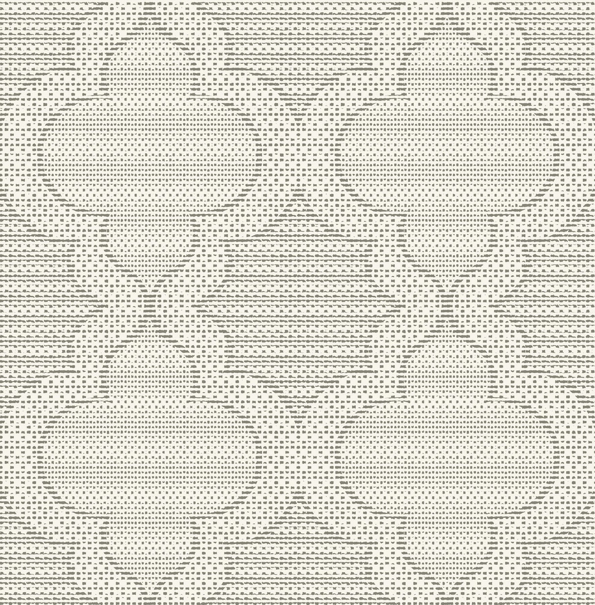 Ernest Charcoal Quilted Quatrefoil Wallpaper with Modern Graphic Quatrefoil Pattern - Brewster 4135-27290