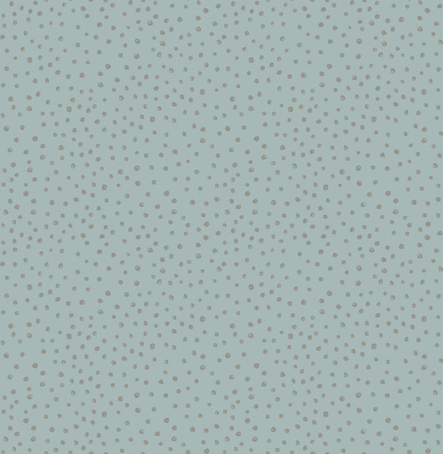Cassie Light Blue Petite Polka Wallpaper with Metallic Polka Dots - A-Street Prints 4135-27305