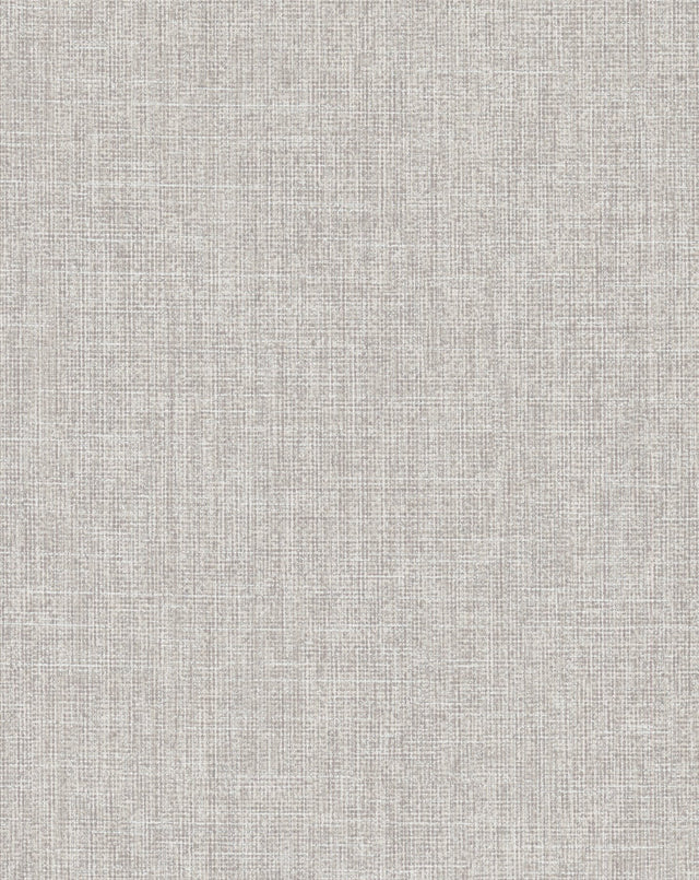 Broadwick Light Grey Faux Linen Wallpaper with Fabric & Woven Texture - Warner 4140-3721