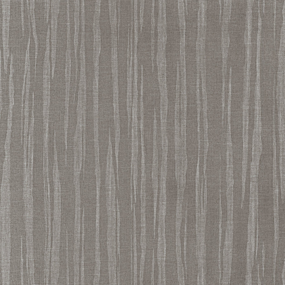 Zayne Dark Grey Organic Stripe Wallpaper with Metallic Raised Texture - Warner 4140-3725