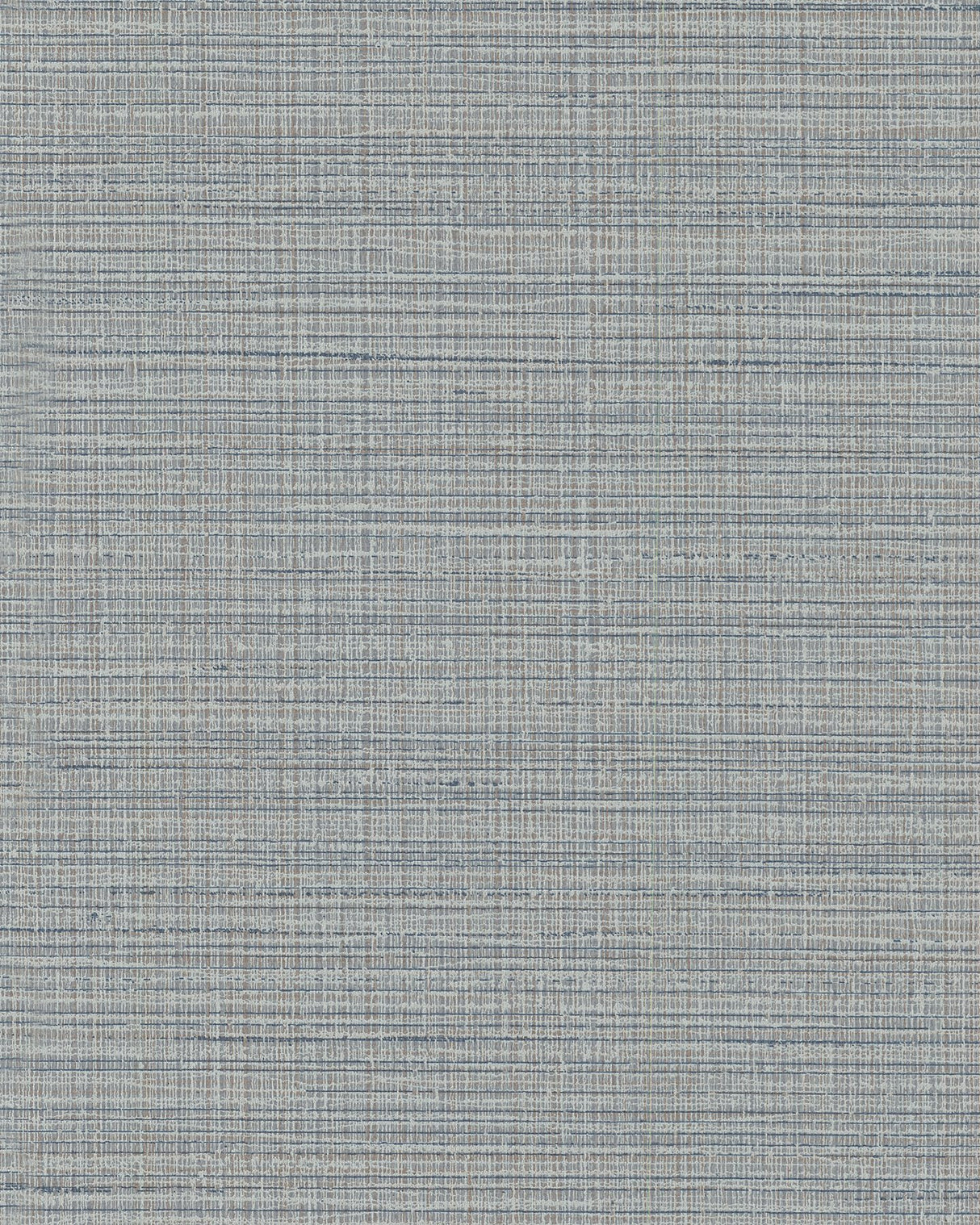 Premiere Blue Faux Linen Wallpaper with Modern Fabric & Woven Texture - Warner 4140-3736