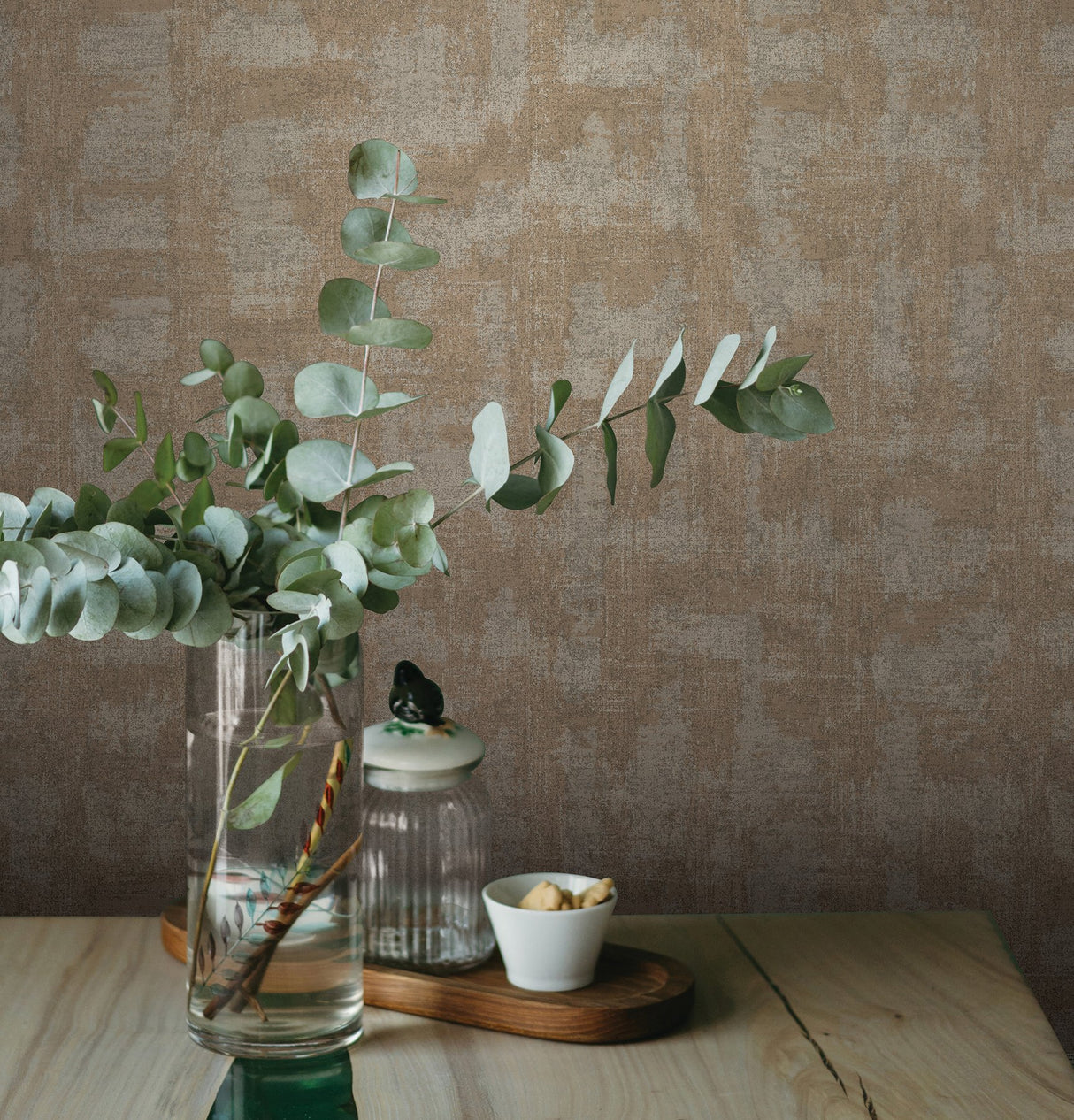 React Neutral Distressed Wallpaper with Industrial Graphic Texture - Warner 4140-3766