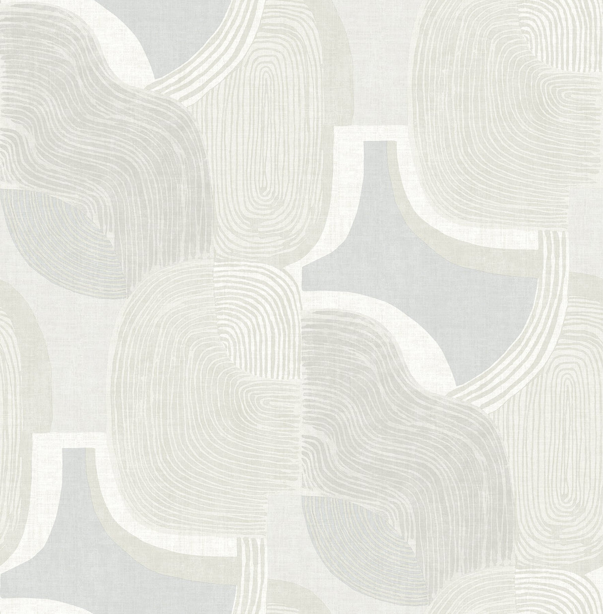 Hollace Sky Blue Geometric Wallpaper with Metallic Accents - A-Street Prints 4141-27131