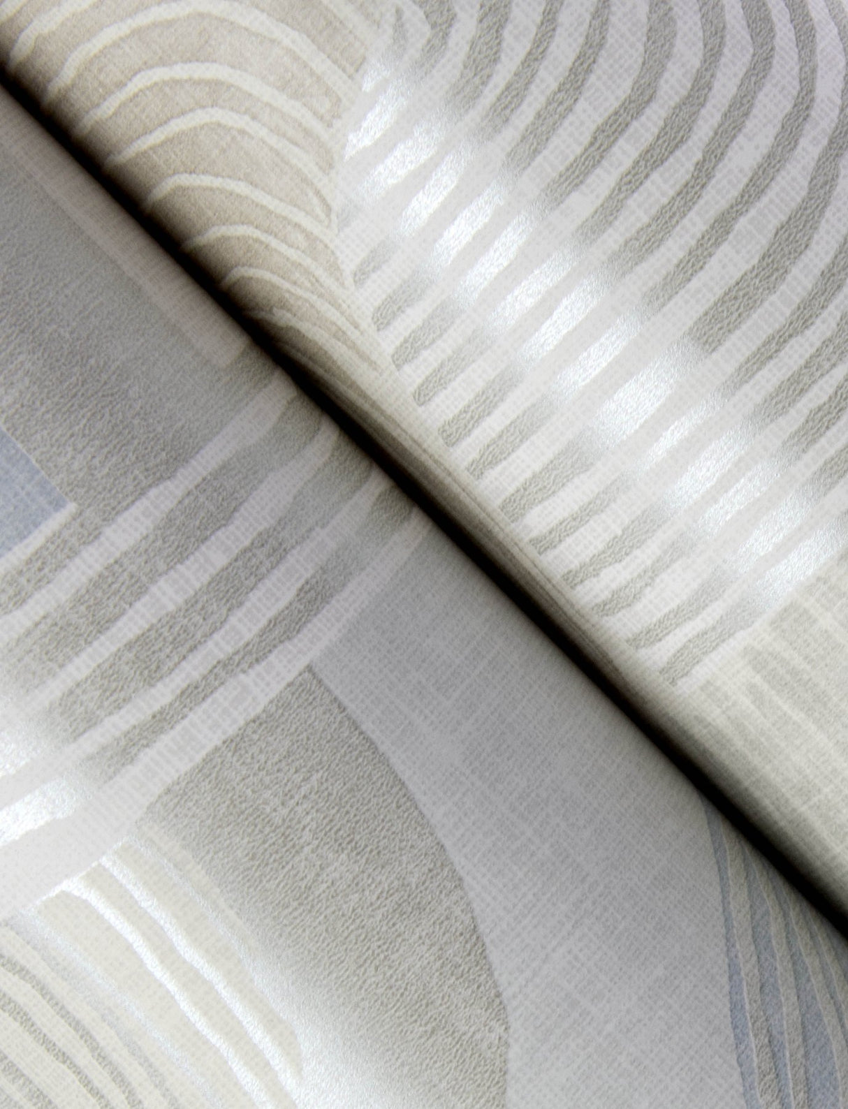 Hollace Sky Blue Geometric Wallpaper with Metallic Accents - A-Street Prints 4141-27131