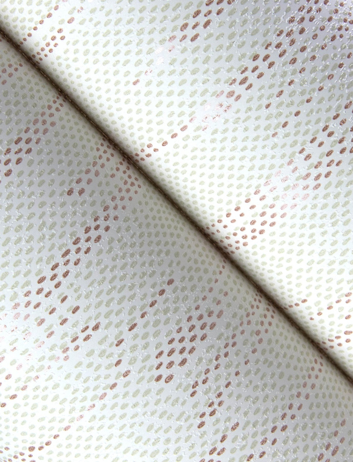 Baris Rose Gold Stipple Stripe Wallpaper with Modern Ogee Graphic Pattern - A-Street Prints 4141-27147