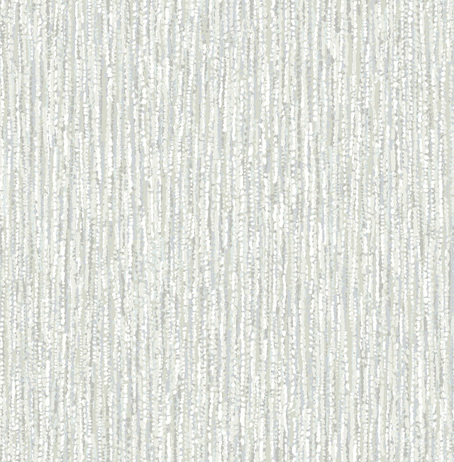 Corliss Grey Beaded Strands Wallpaper with Abstract Beaded Strands Motif - Brewster 4141-27154