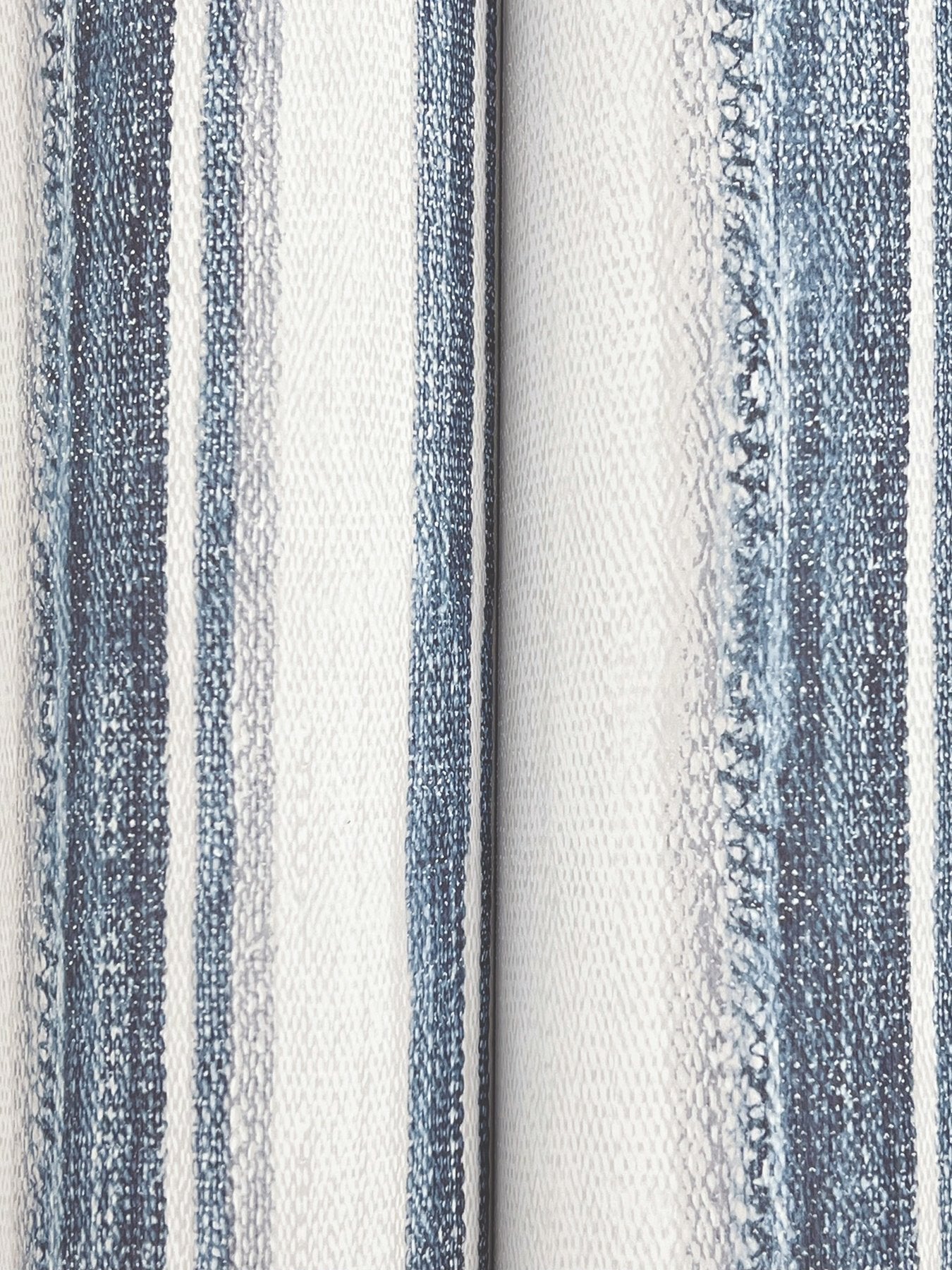 Loom Spun Indigo Striped Prepasted Non Woven Wallpaper - Chesapeake 4142-72600