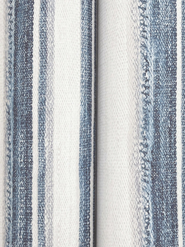 Loom Spun Indigo Striped Prepasted Non Woven Wallpaper - Chesapeake 4142-72600