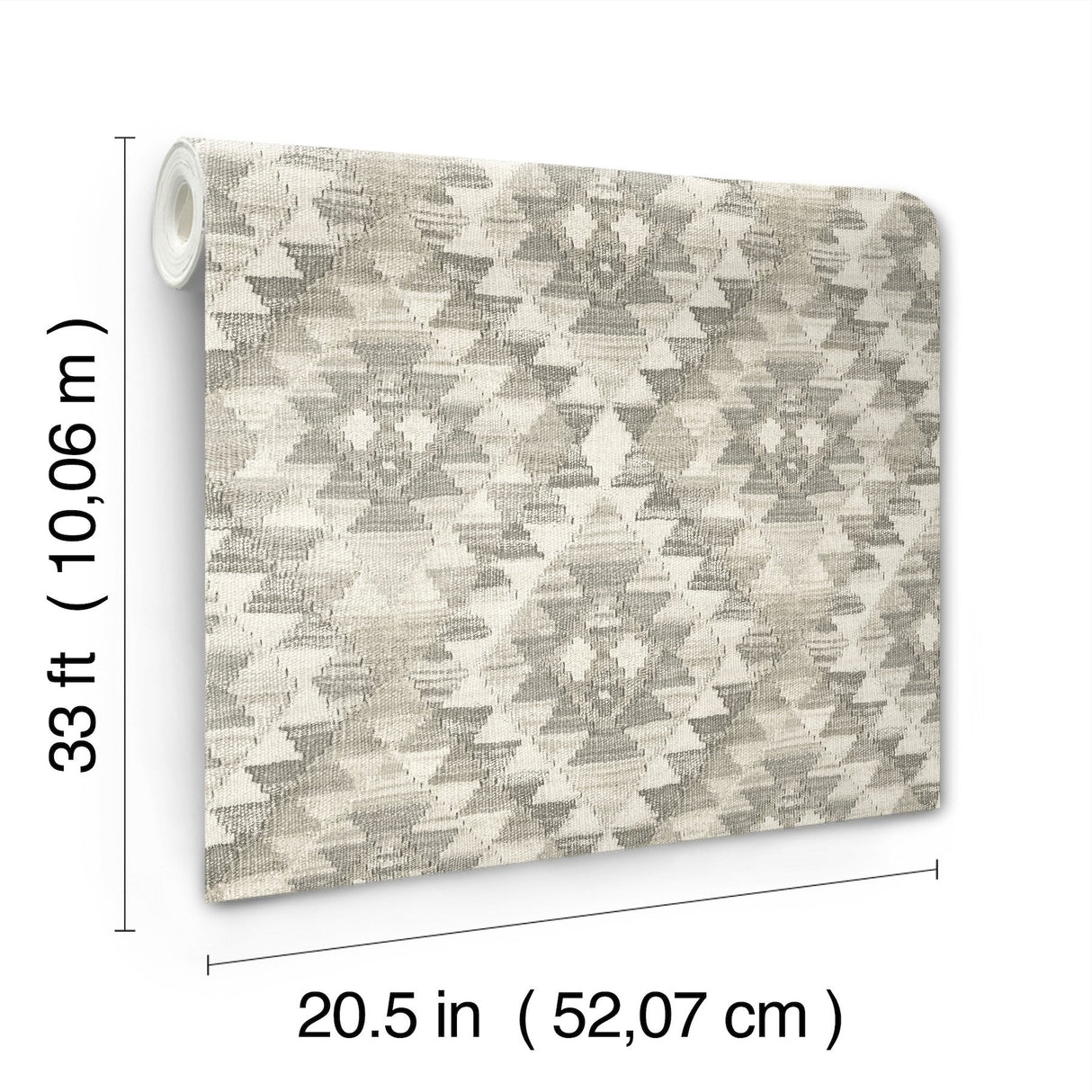Montana Charcoal Wallpaper with Geometric Country Pattern - Chesapeake 4142-72604