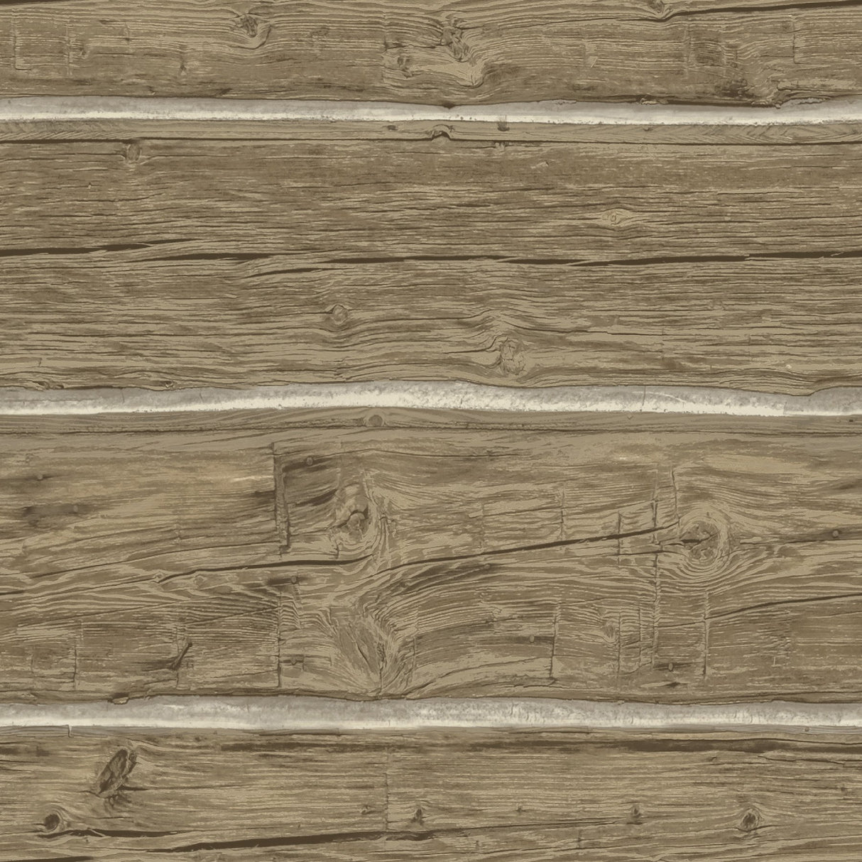 Lodgepole Chestnut Wallpaper with Wood Log Motif, Farmhouse Prepasted Non Woven - Chesapeake 4142-72615