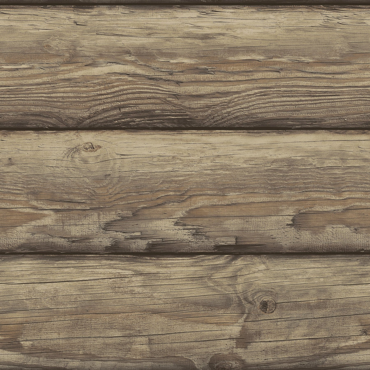Bunkhouse Chestnut Wallpaper with Wood Graphic Log Motif - Chesapeake 4142-72618