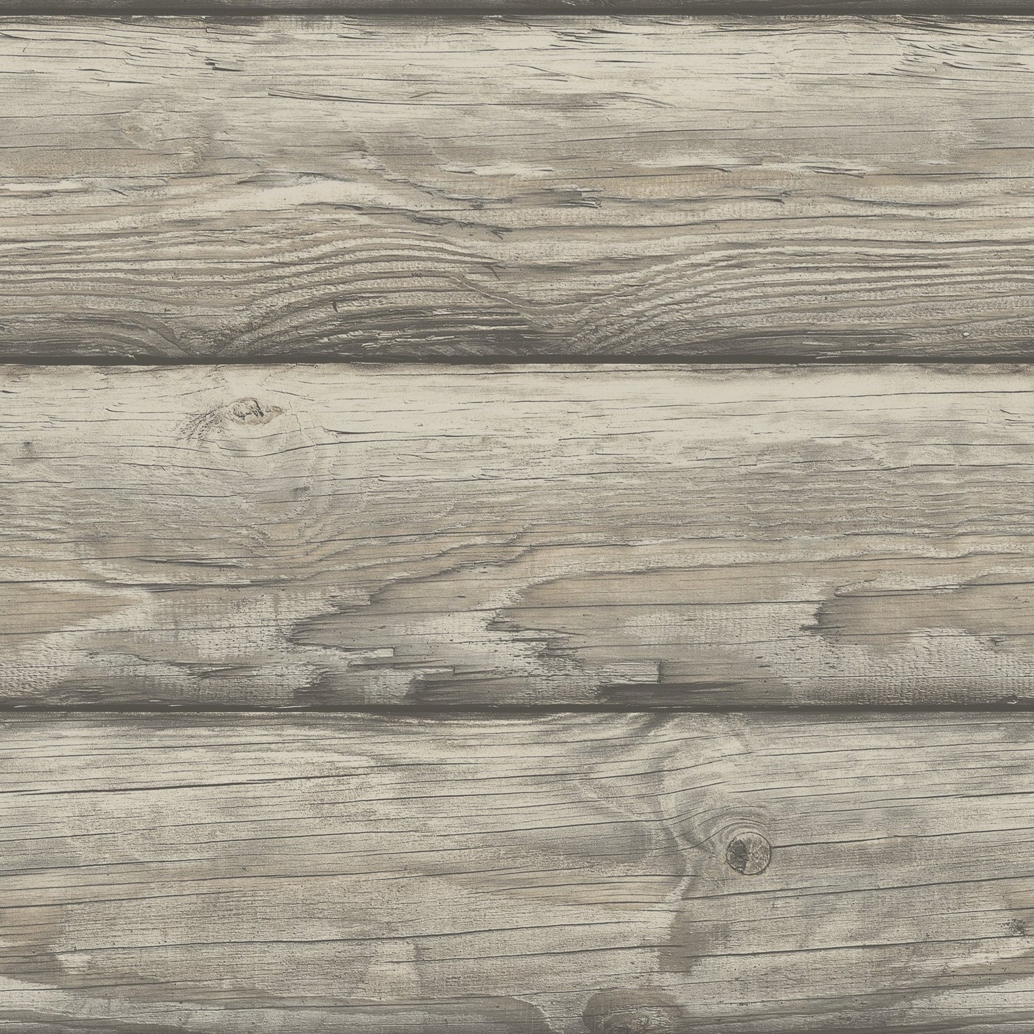 Bunkhouse Ash Wallpaper with Lodge Wood Graphic Motif - Chesapeake 4142-72619