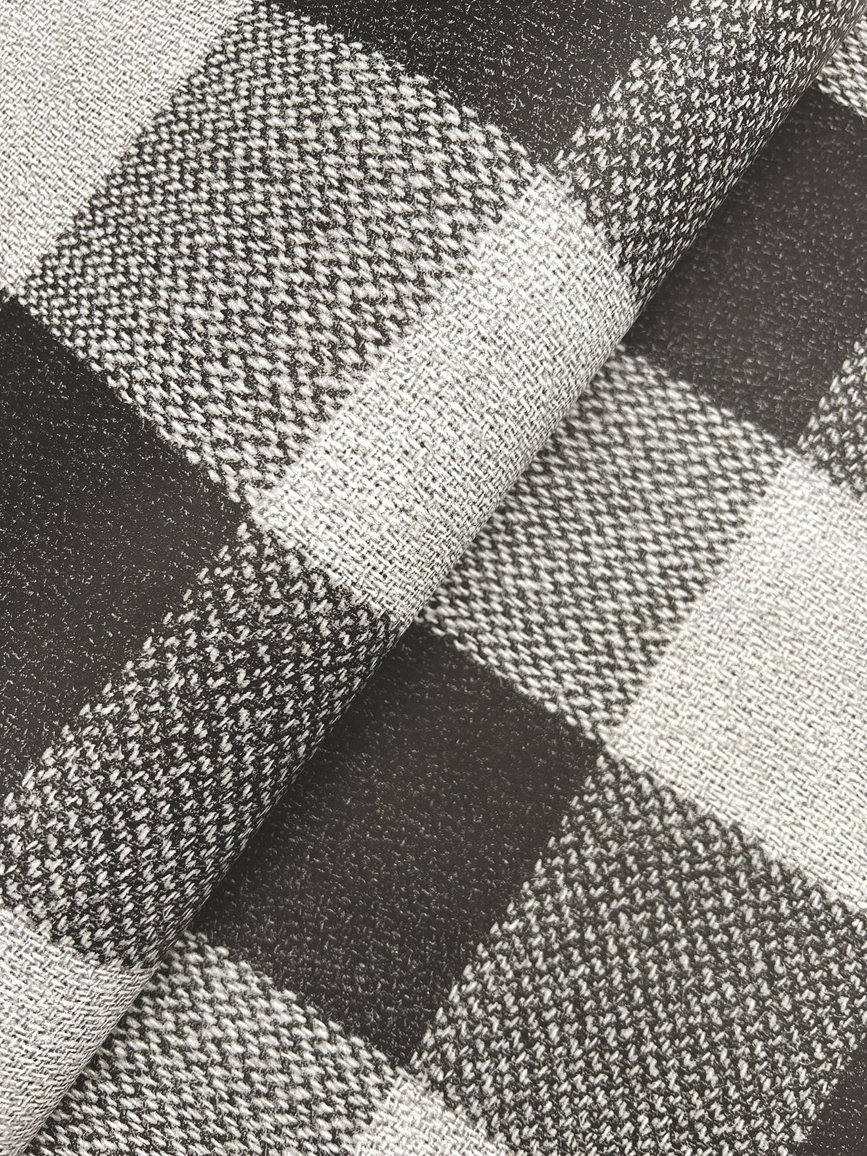 Lumberjack Black Wallpaper with Buffalo Plaid Farmhouse Graphic - Chesapeake 4142-72622
