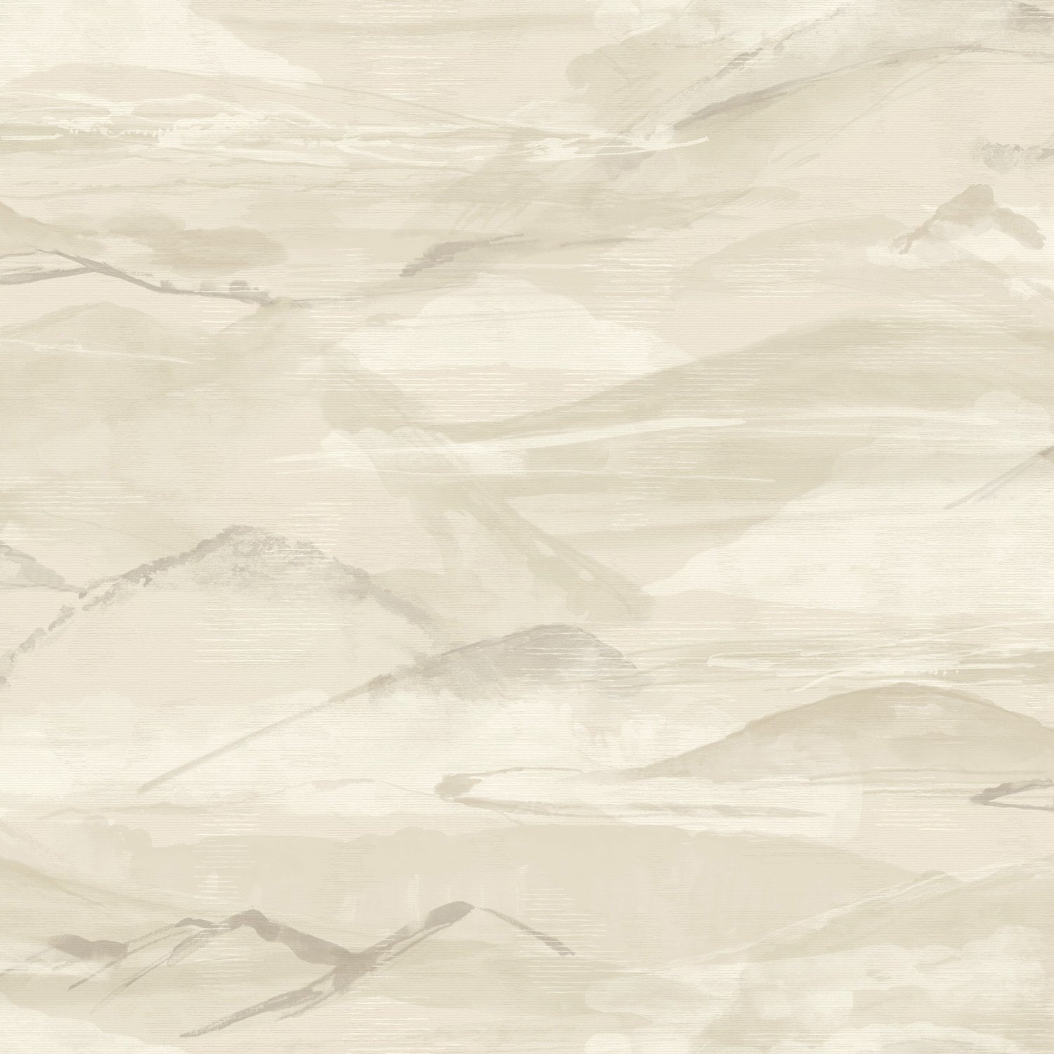 Bozeman Mountains Bone Wallpaper with Abstract Transitional Motif - Chesapeake 4142-72627