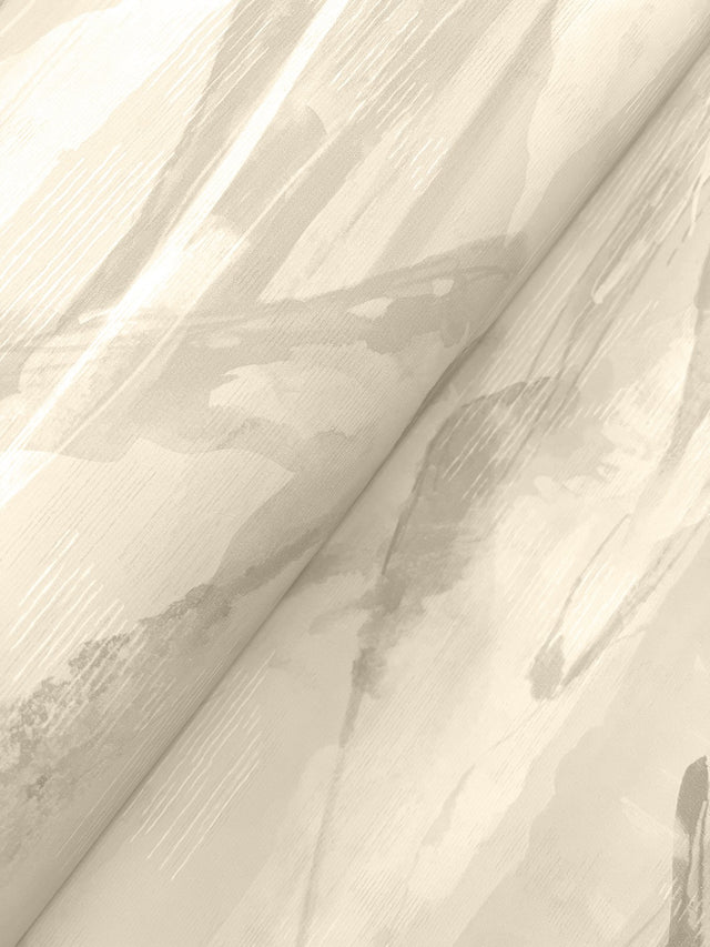 Bozeman Mountains Bone Wallpaper with Abstract Transitional Motif - Chesapeake 4142-72627