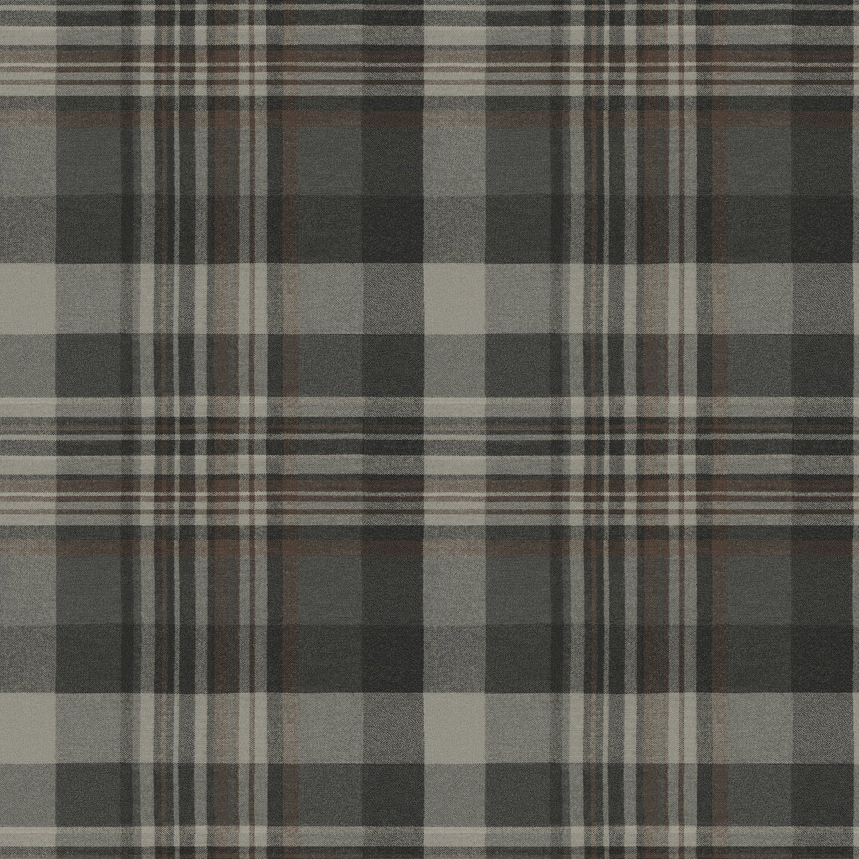 Dutton Plaid Charcoal Wallpaper with Traditional Plaid Pattern - Chesapeake 4142-72632